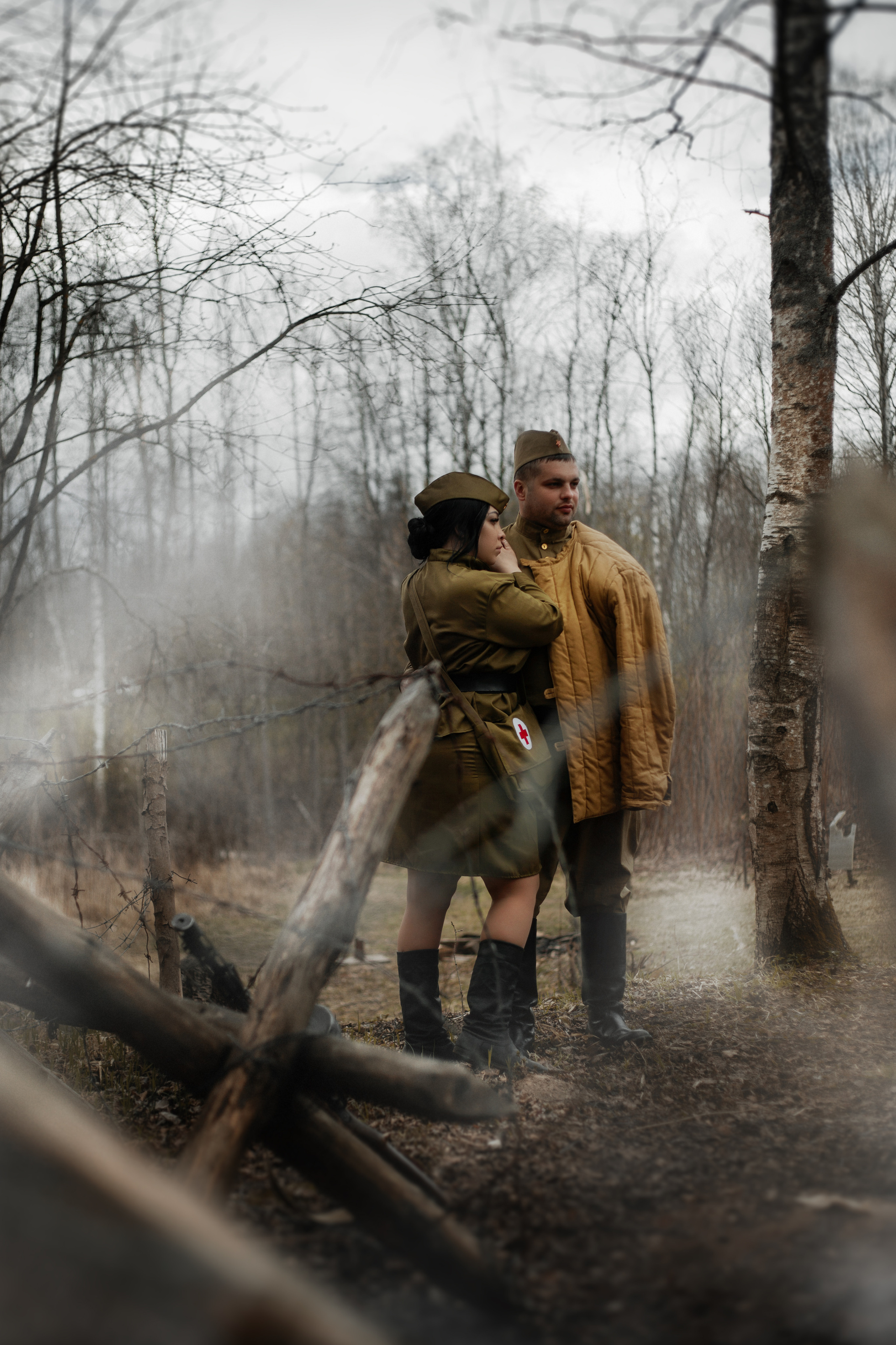 Снежана и Иван фотосессия ко Дню победы. Фотограф в Санкт-Петербурге и Ленинградской области Катя Нугу