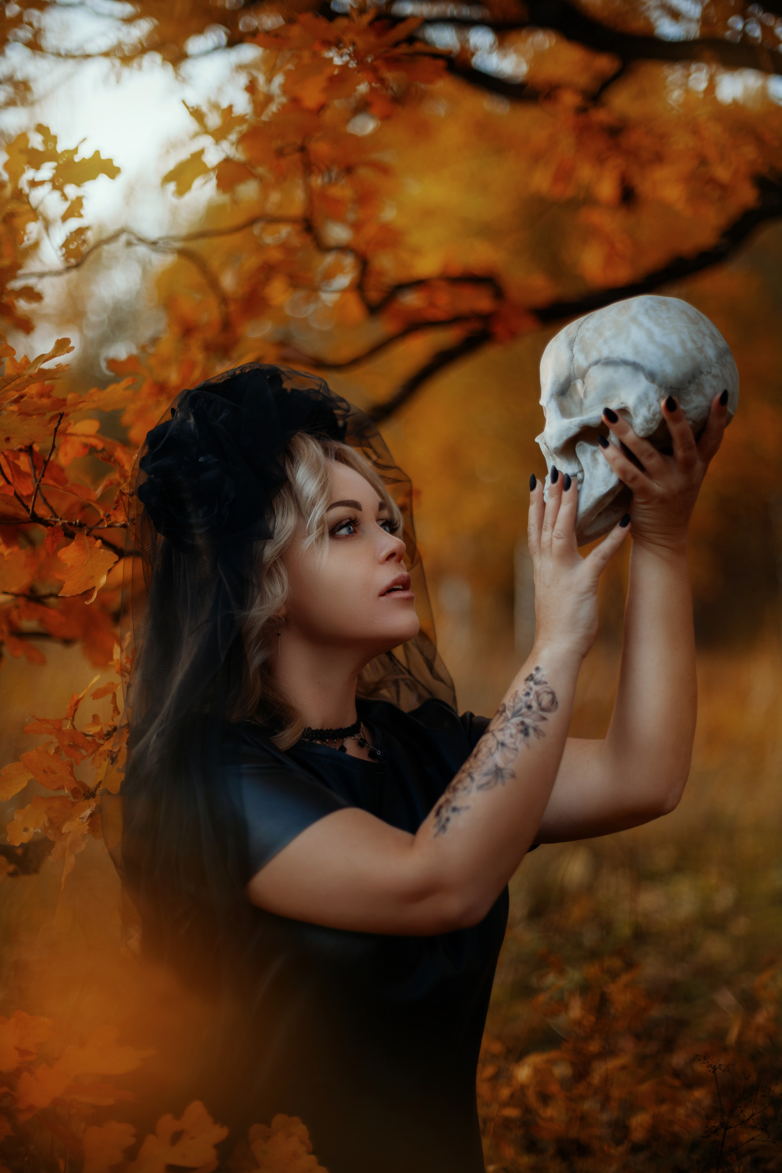 Фотосессия на Хеллоуин для Оксаны. Фотограф в Санкт-Петербурге и Ленинградской области Катя Нугу