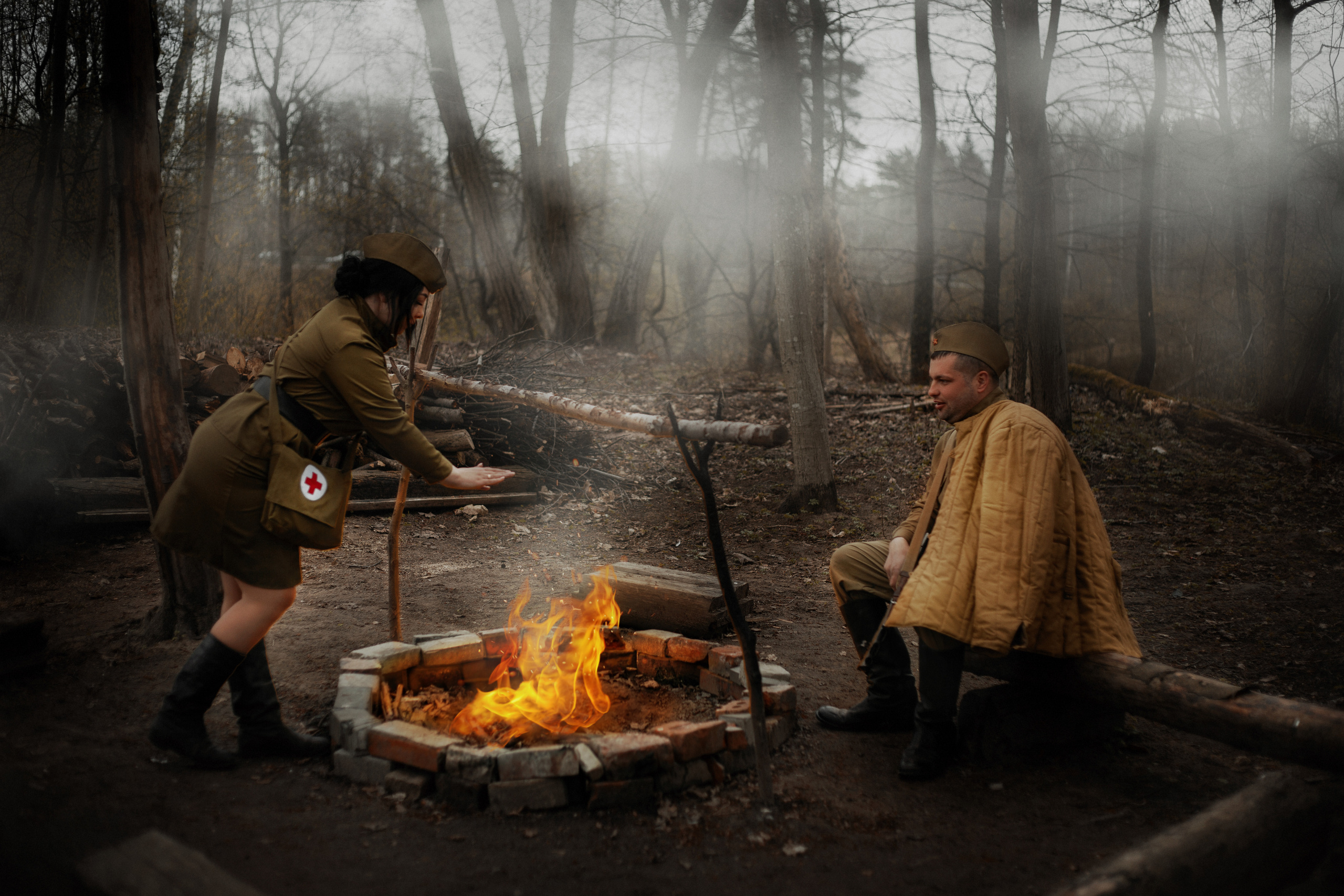 Снежана и Иван фотосессия ко Дню победы. Фотограф в Санкт-Петербурге и Ленинградской области Катя Нугу