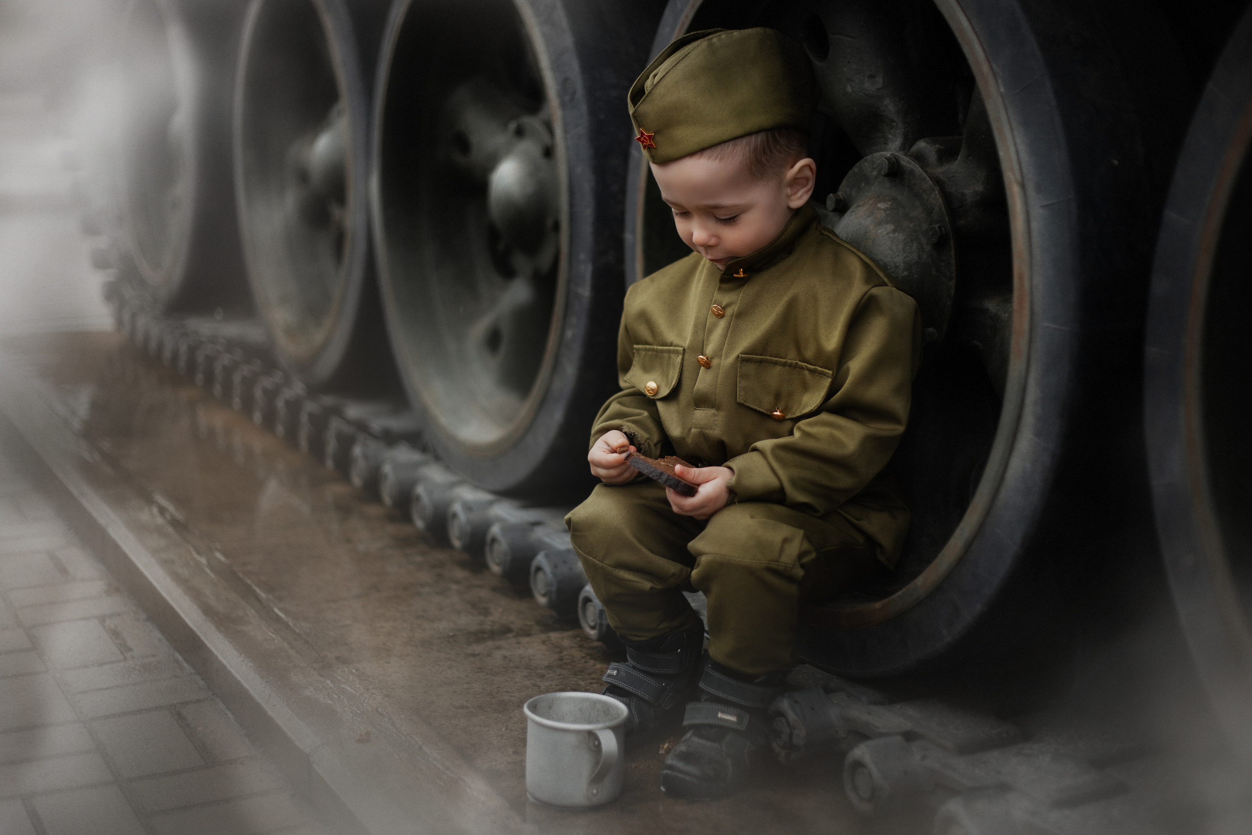 Фотосессия в военном стиле для малышей. Фотограф в Санкт-Петербурге и Ленинградской области Катя Нугу
