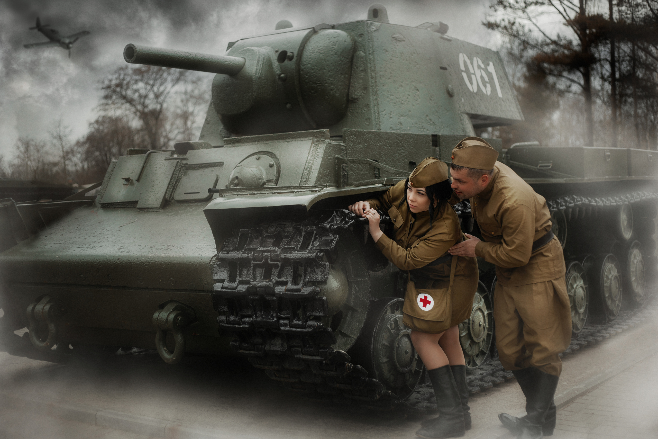 Снежана и Иван фотосессия ко Дню победы. Фотограф в Санкт-Петербурге и Ленинградской области Катя Нугу