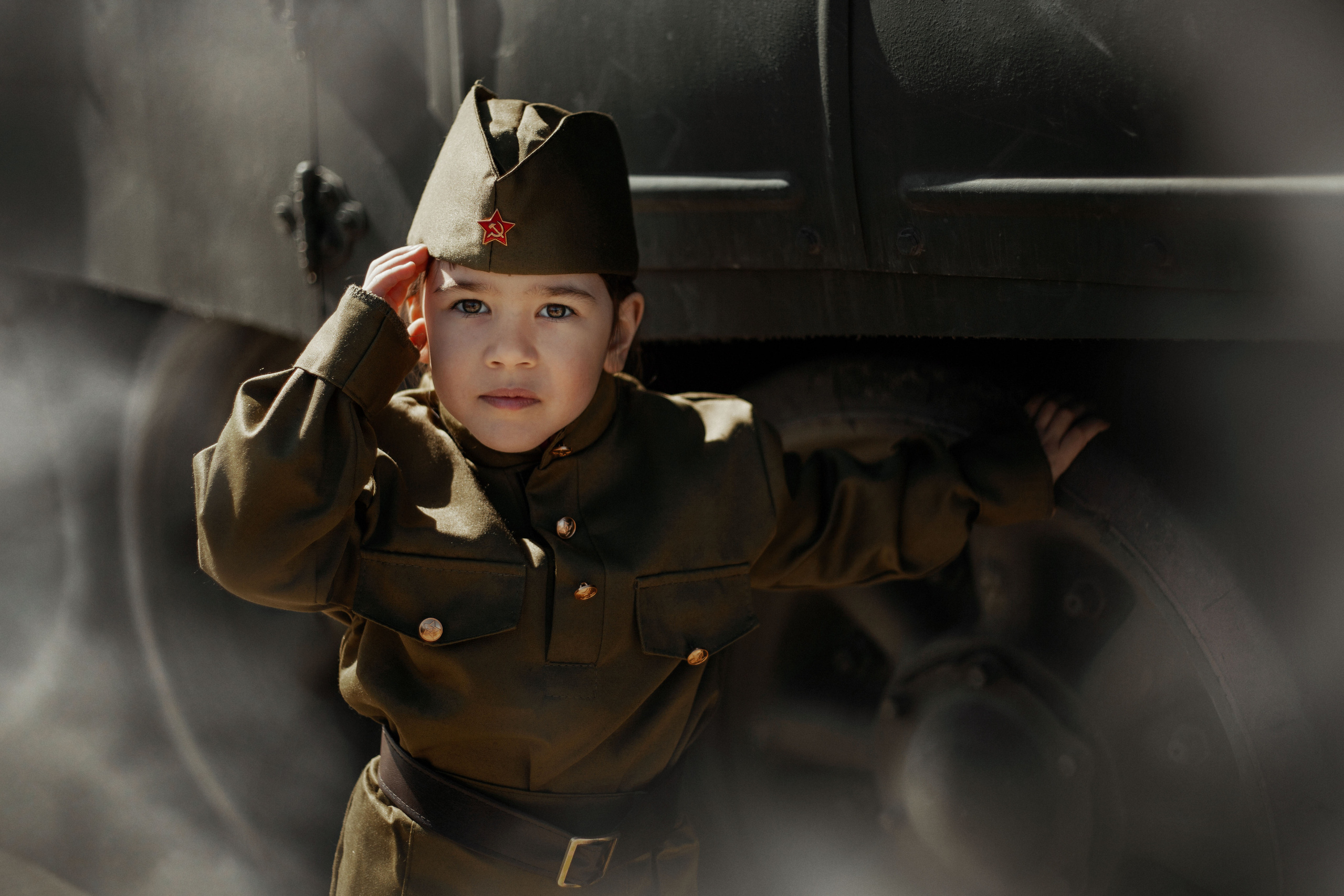 Детская фотосессия в военном стиле. Фотограф в Санкт-Петербурге и Ленинградской области Катя Нугу