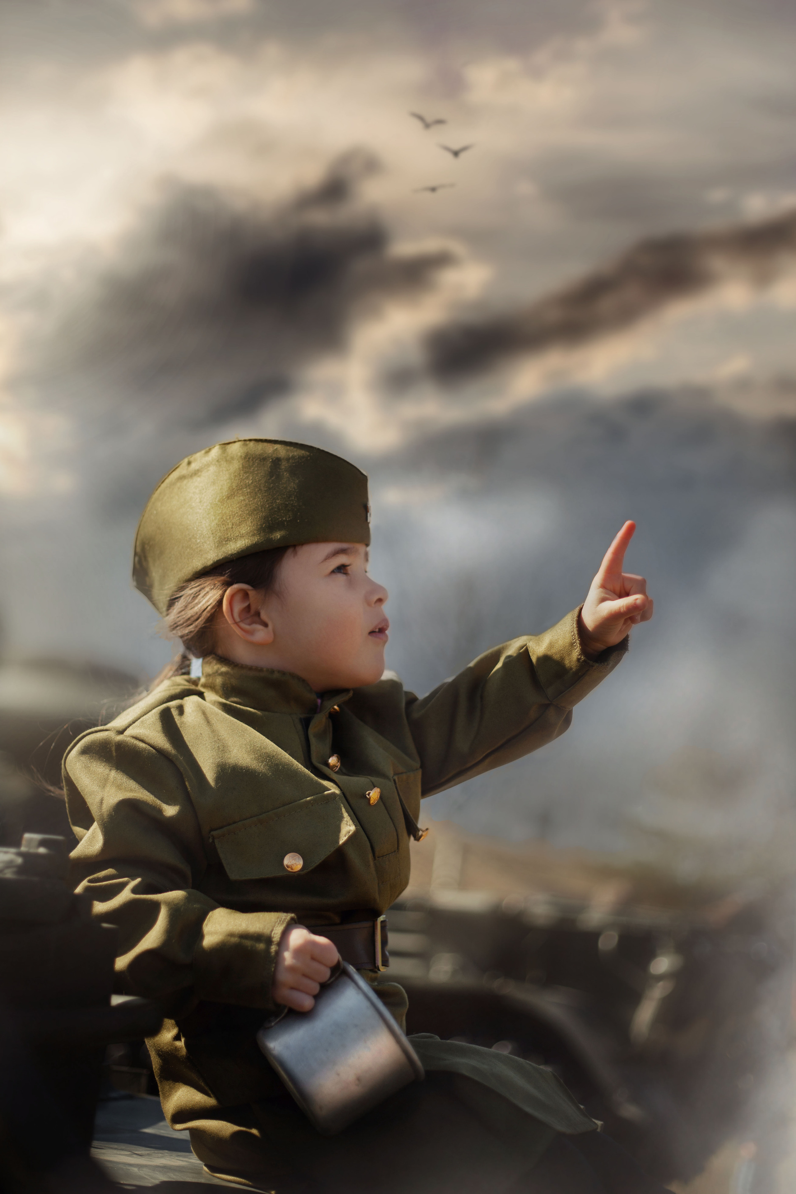 Детская фотосессия в военном стиле. Фотограф в Санкт-Петербурге и Ленинградской области Катя Нугу