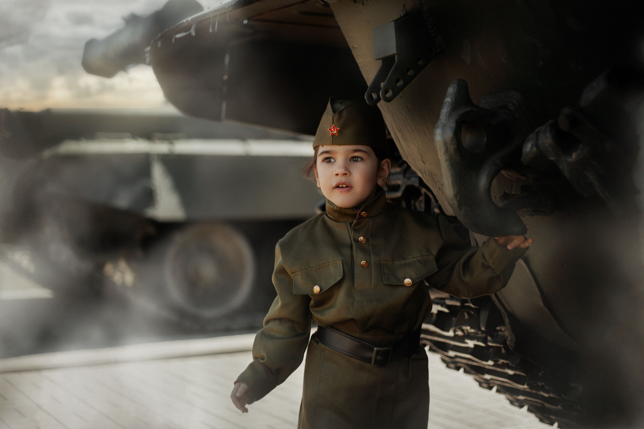 Детская фотосессия в военном стиле. Фотограф в Санкт-Петербурге и Ленинградской области Катя Нугу