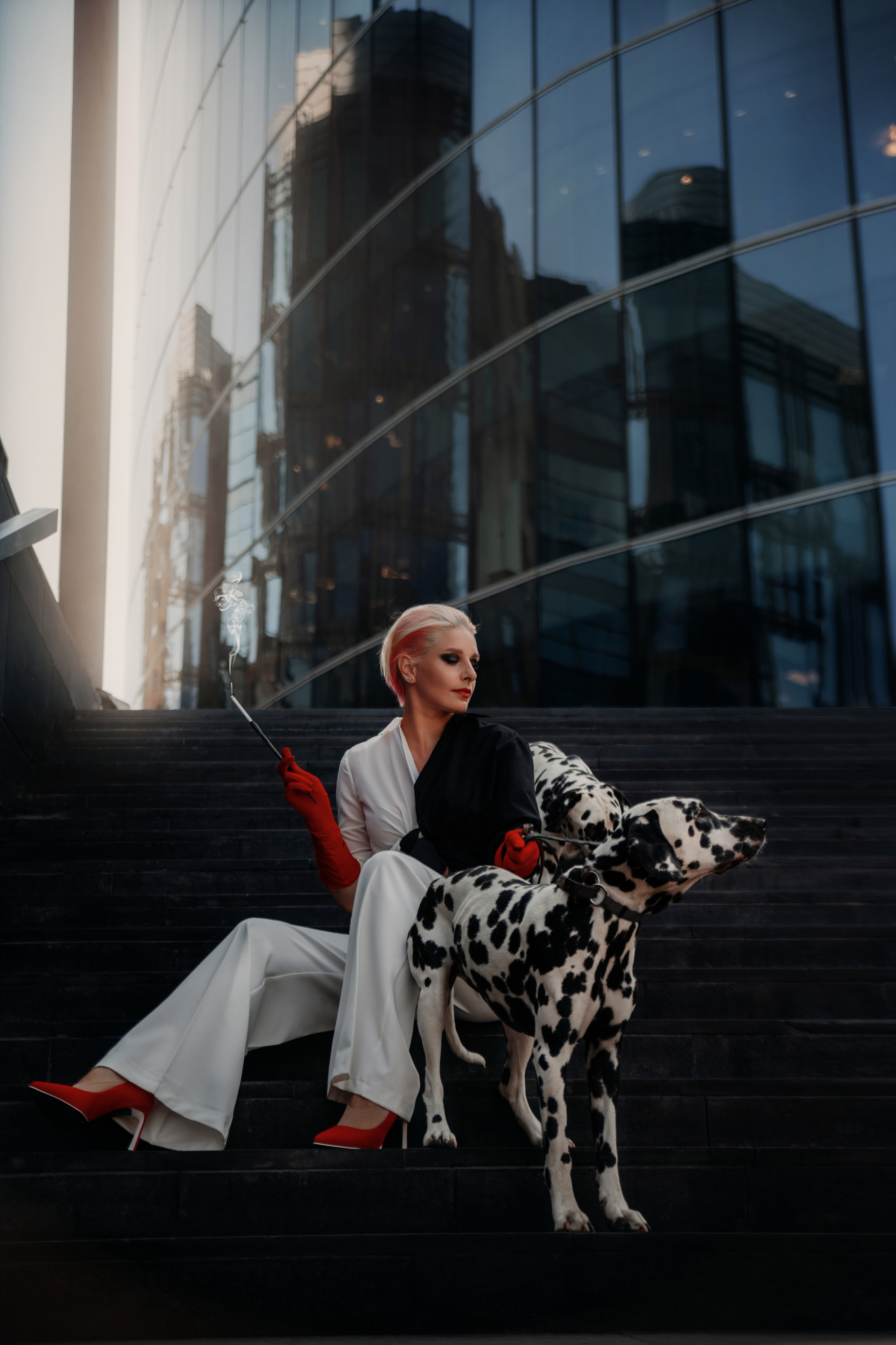 Образ современной Круэллы для Натальи. Фотограф в Санкт-Петербурге и Ленинградской области Катя Нугу