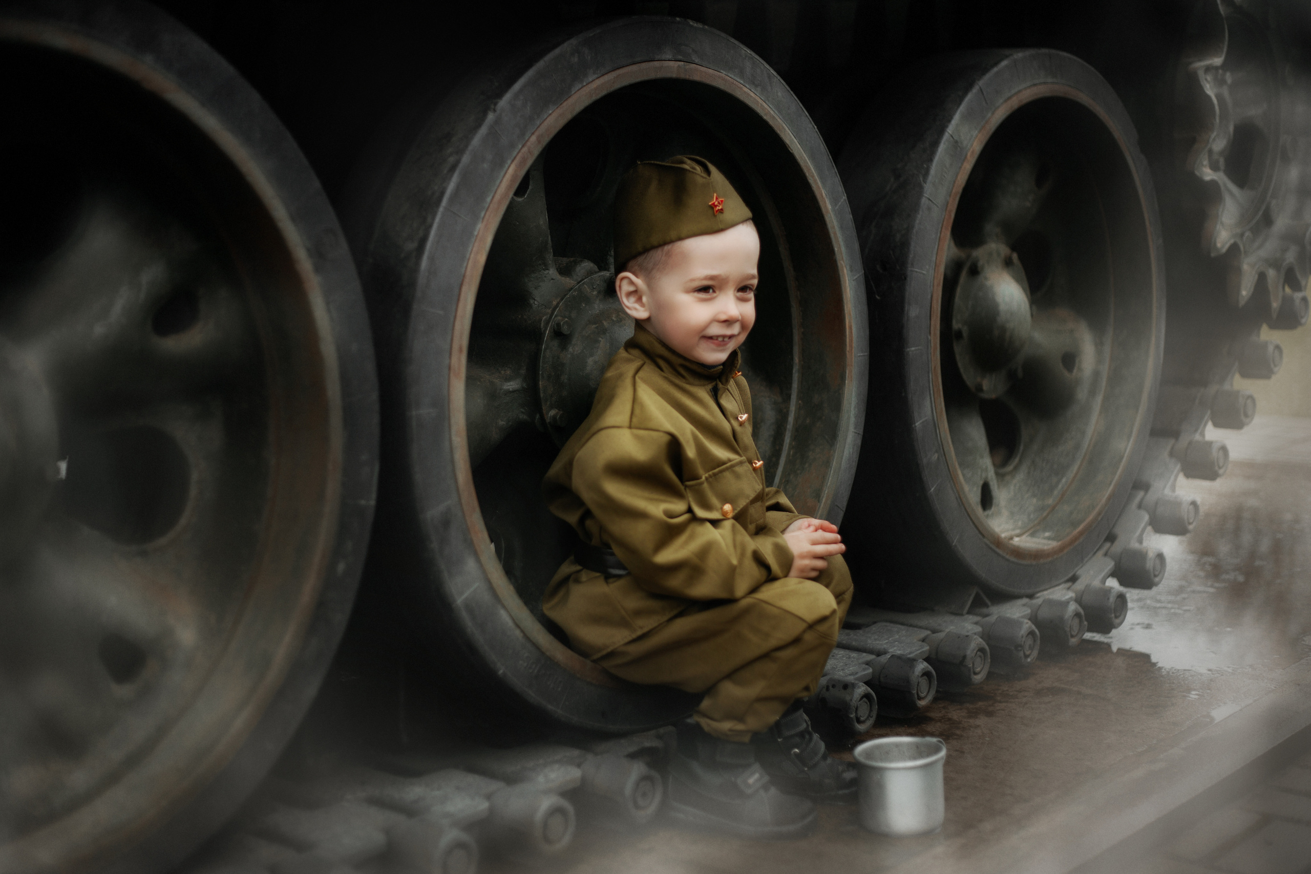 Фотосессия в военном стиле для малышей. Фотограф в Санкт-Петербурге и Ленинградской области Катя Нугу