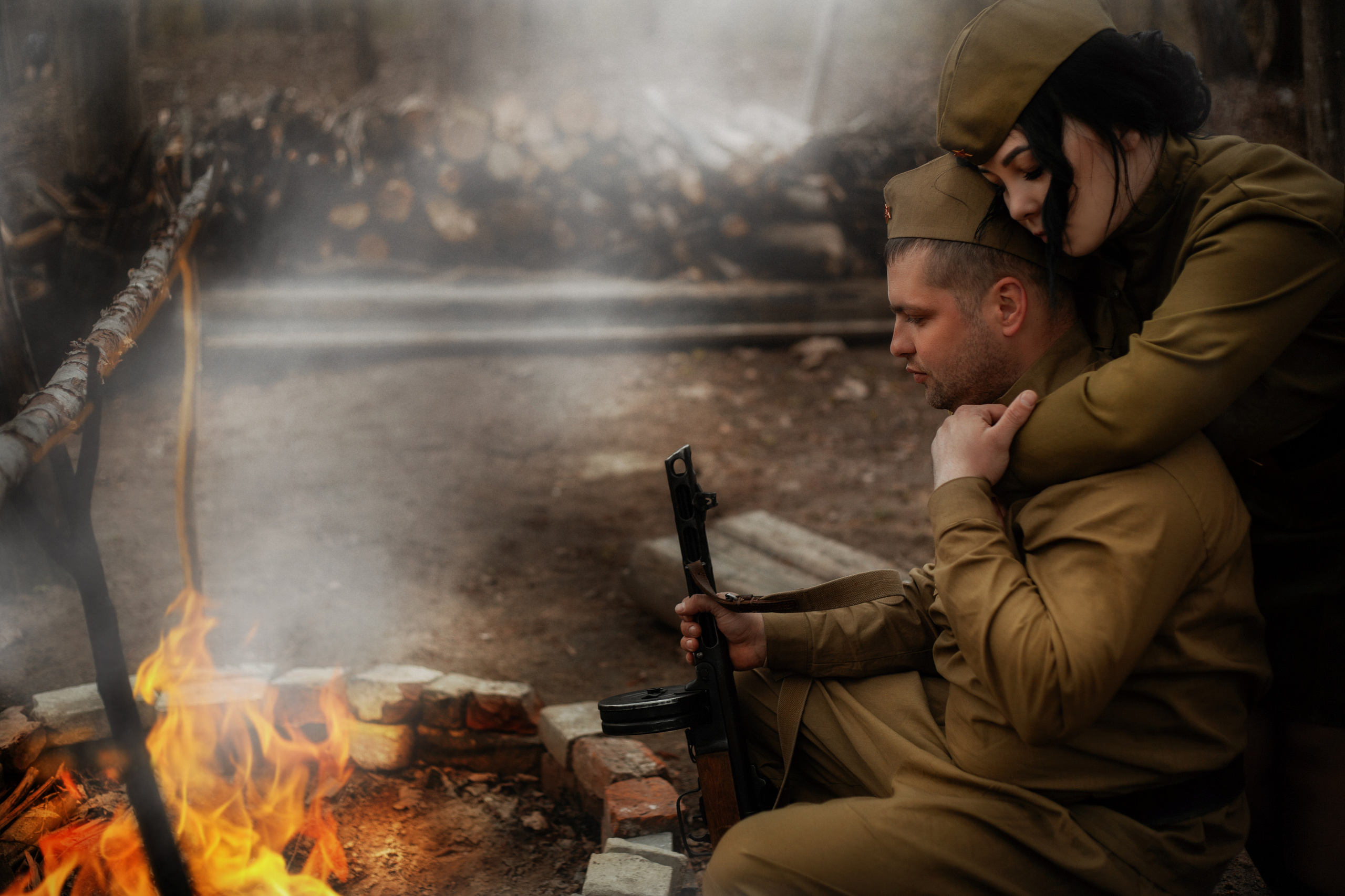 Снежана и Иван фотосессия ко Дню победы. Фотограф в Санкт-Петербурге и Ленинградской области Катя Нугу