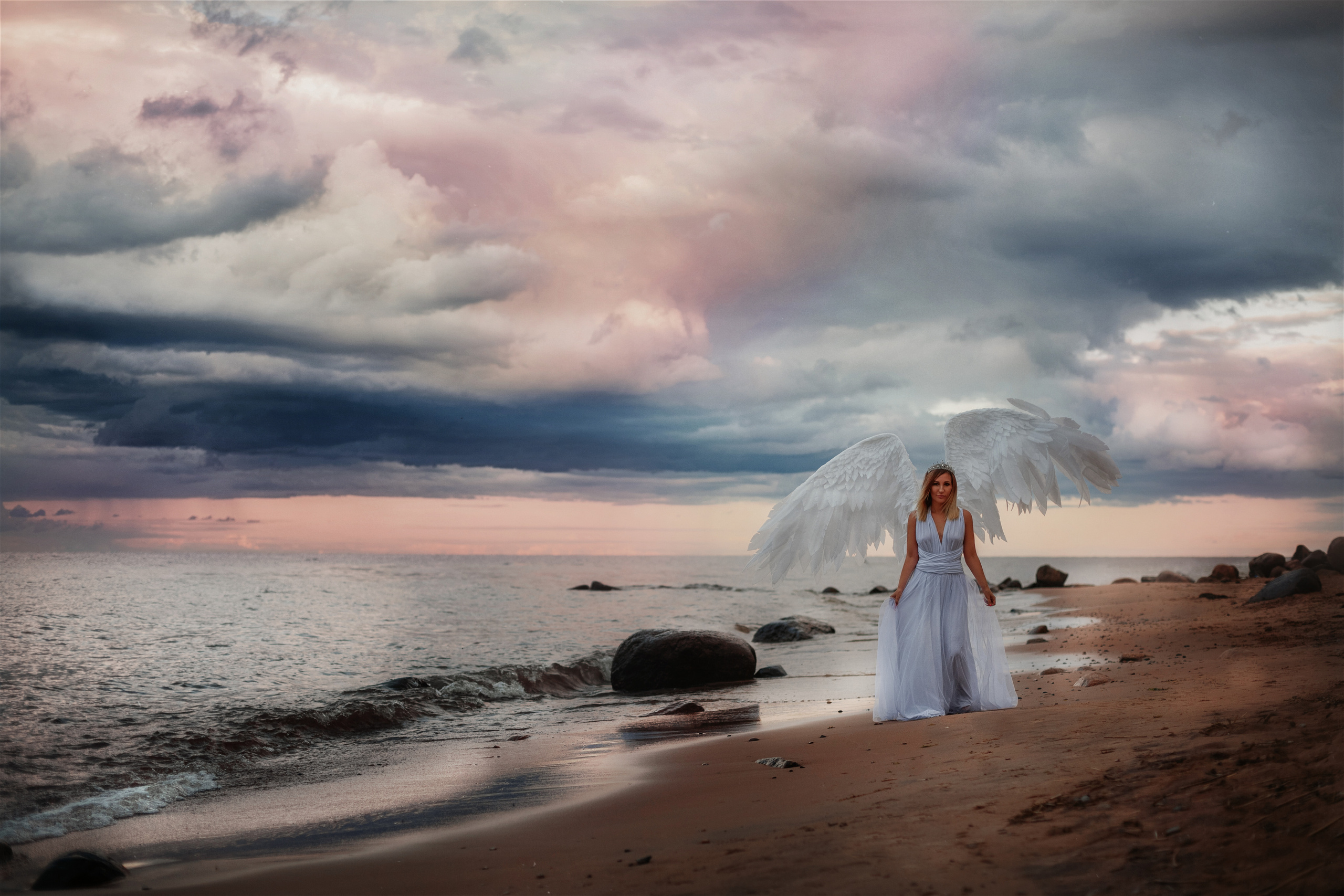 Фотосессия в образе Ангела для Татьяны. Фотограф в Санкт-Петербурге и Ленинградской области Катя Нугу