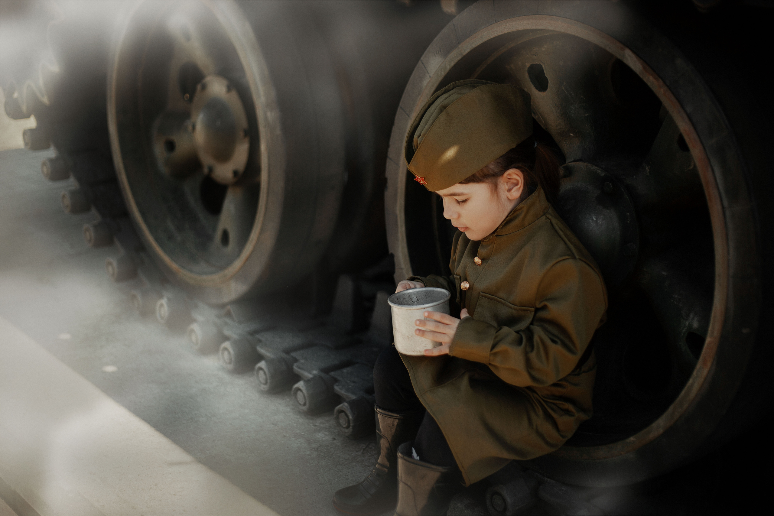 Детская фотосессия в военном стиле. Фотограф в Санкт-Петербурге и Ленинградской области Катя Нугу