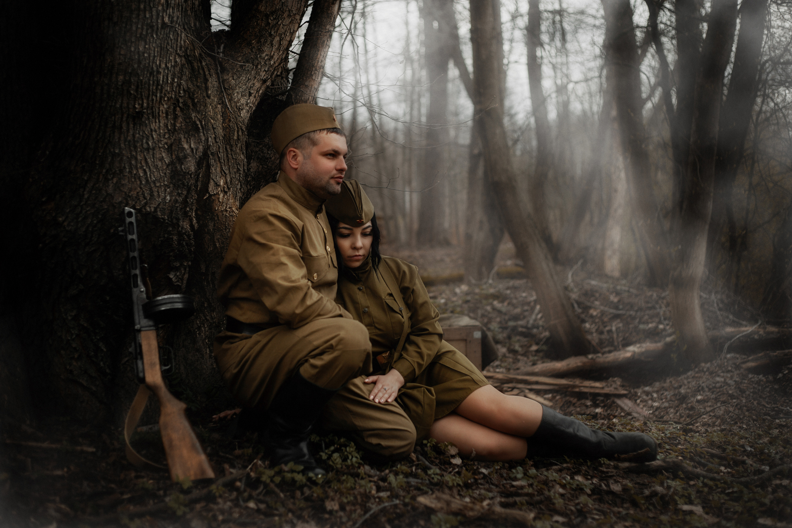 Снежана и Иван фотосессия ко Дню победы. Фотограф в Санкт-Петербурге и Ленинградской области Катя Нугу