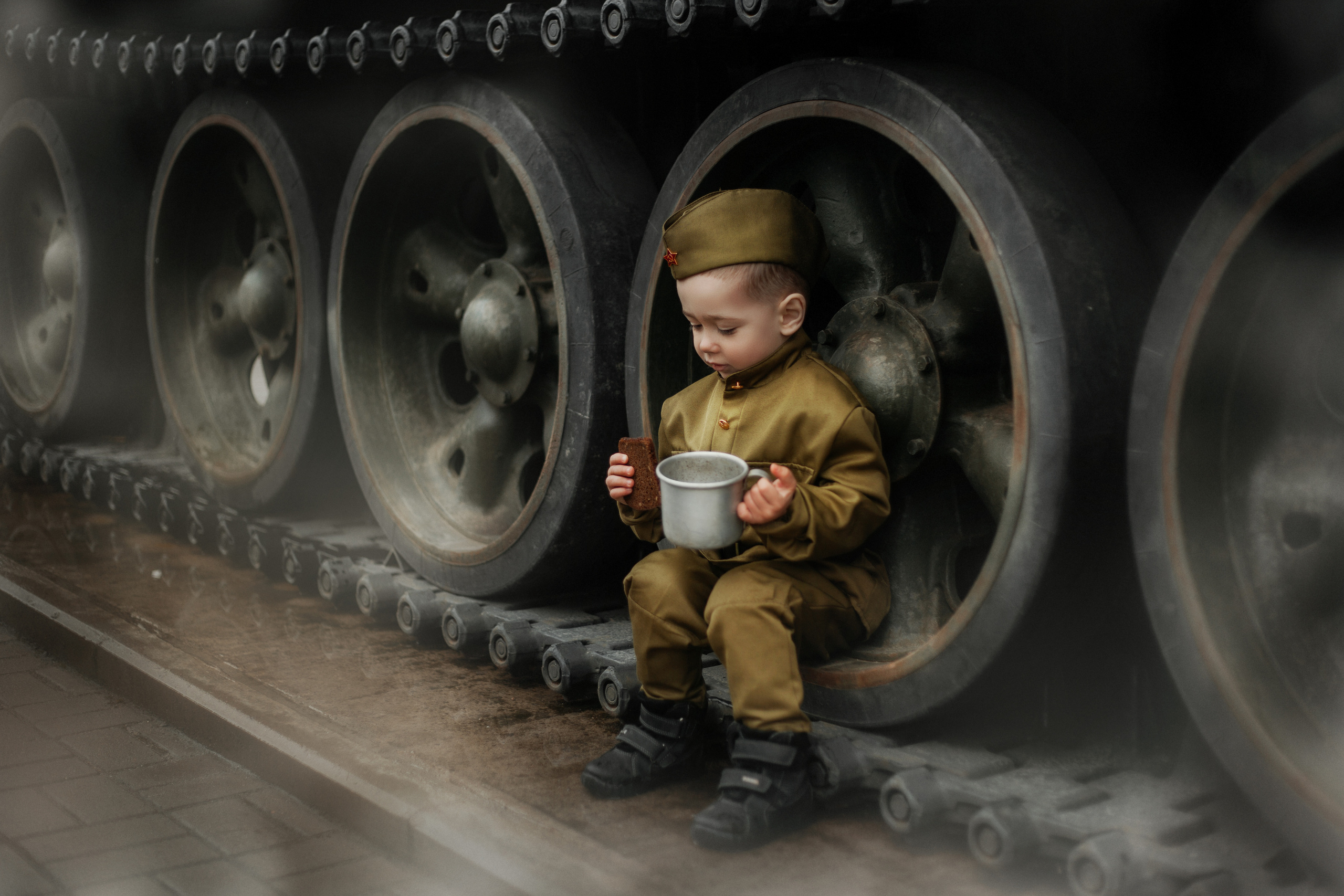 Фотосессия в военном стиле для малышей. Фотограф в Санкт-Петербурге и Ленинградской области Катя Нугу