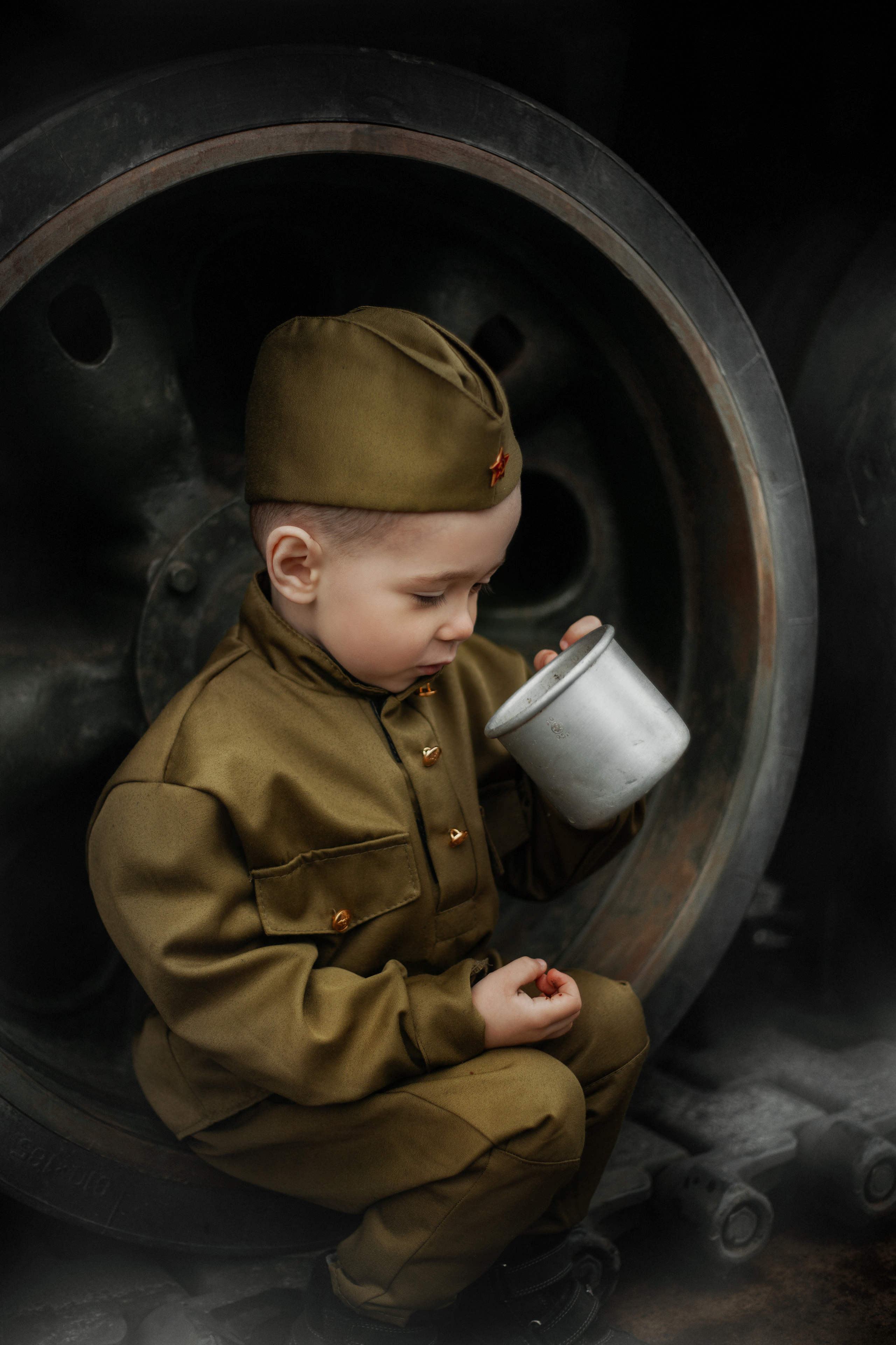 Фотосессия в военном стиле для малышей. Фотограф в Санкт-Петербурге и Ленинградской области Катя Нугу