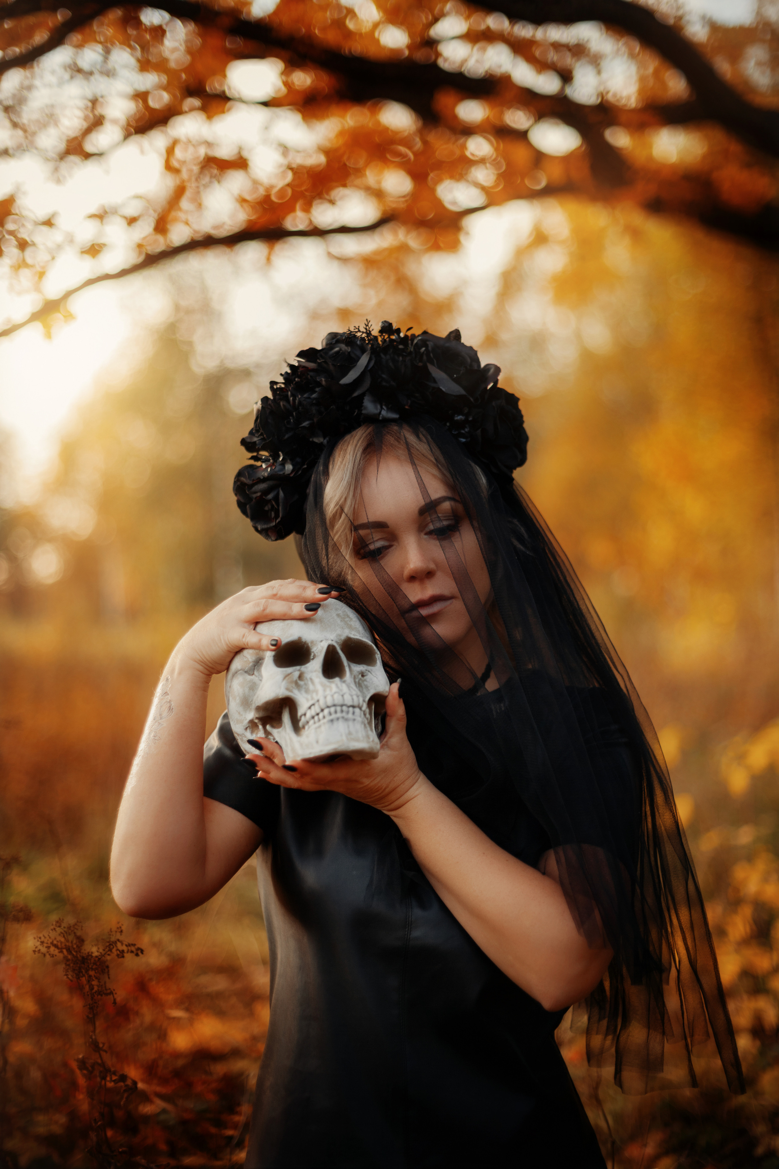 Фотосессия на Хеллоуин для Оксаны. Фотограф в Санкт-Петербурге и Ленинградской области Катя Нугу