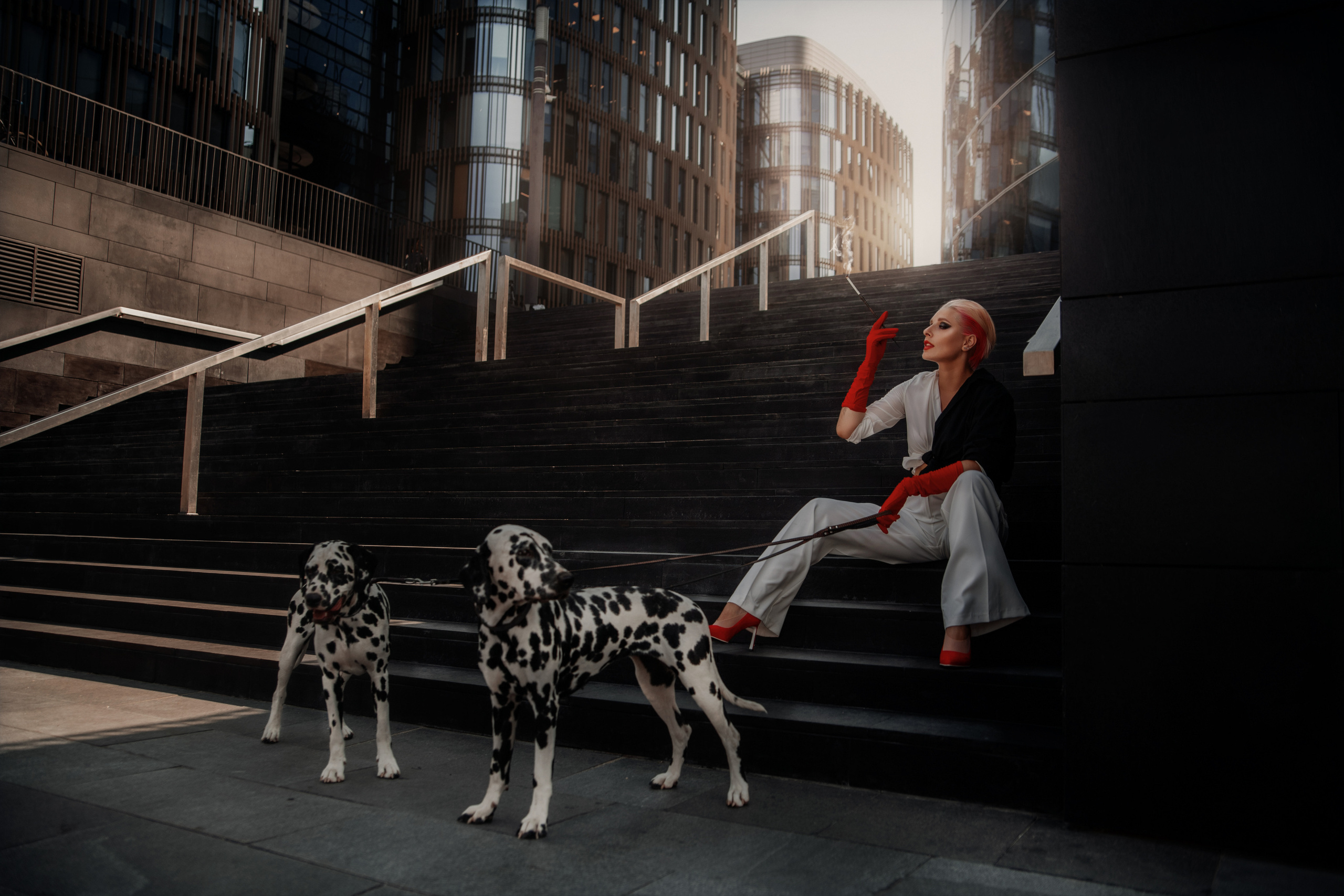 Образ современной Круэллы для Натальи. Фотограф в Санкт-Петербурге и Ленинградской области Катя Нугу