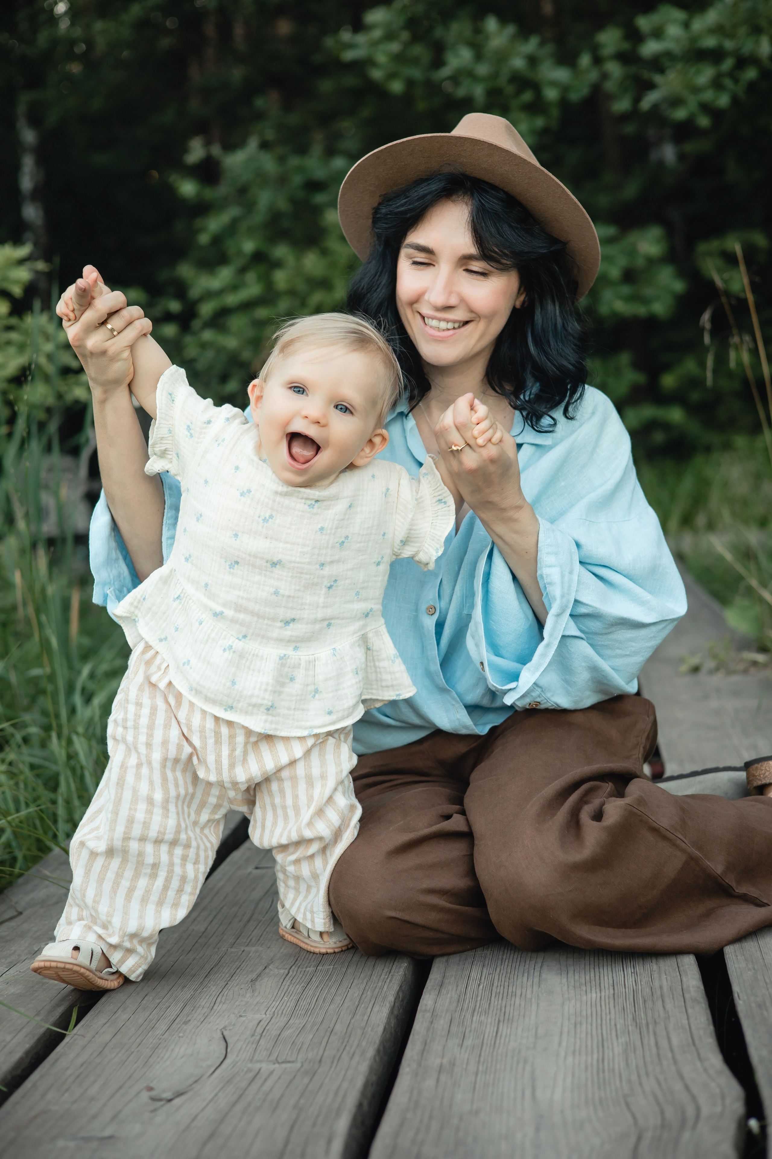 Семейные фотоистории на природе