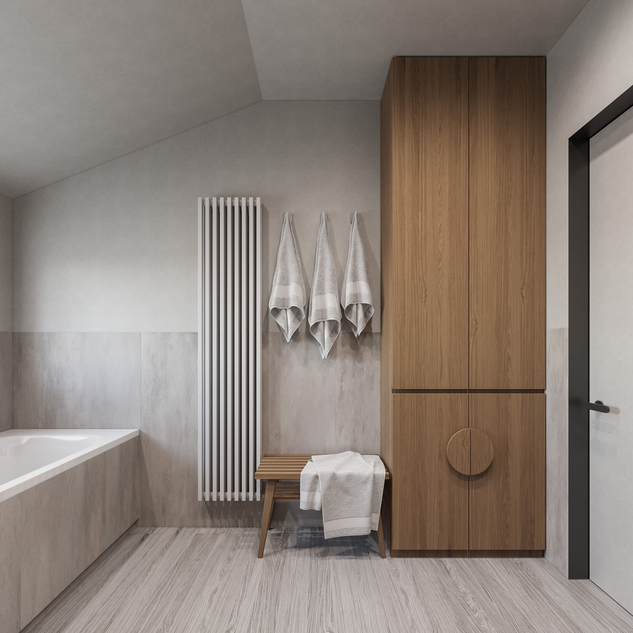 Минимализм с Деревом: 3D Визуализации Небольшого Современного Дома. Визуализатор интерьера в Москве | Брагин Кирилл