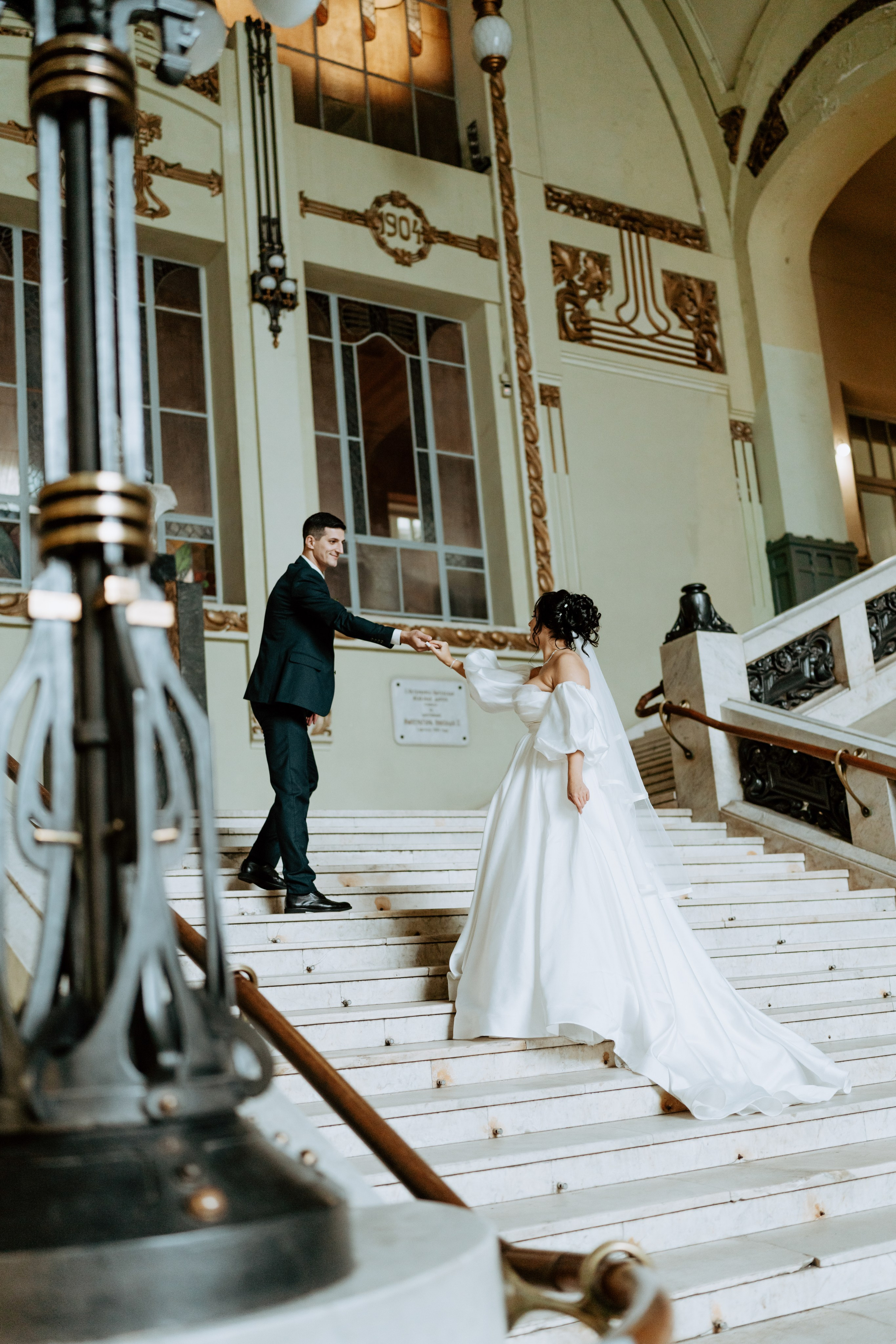 Свадьба, Витебский вокзал. Фотограф Оксана Шавва