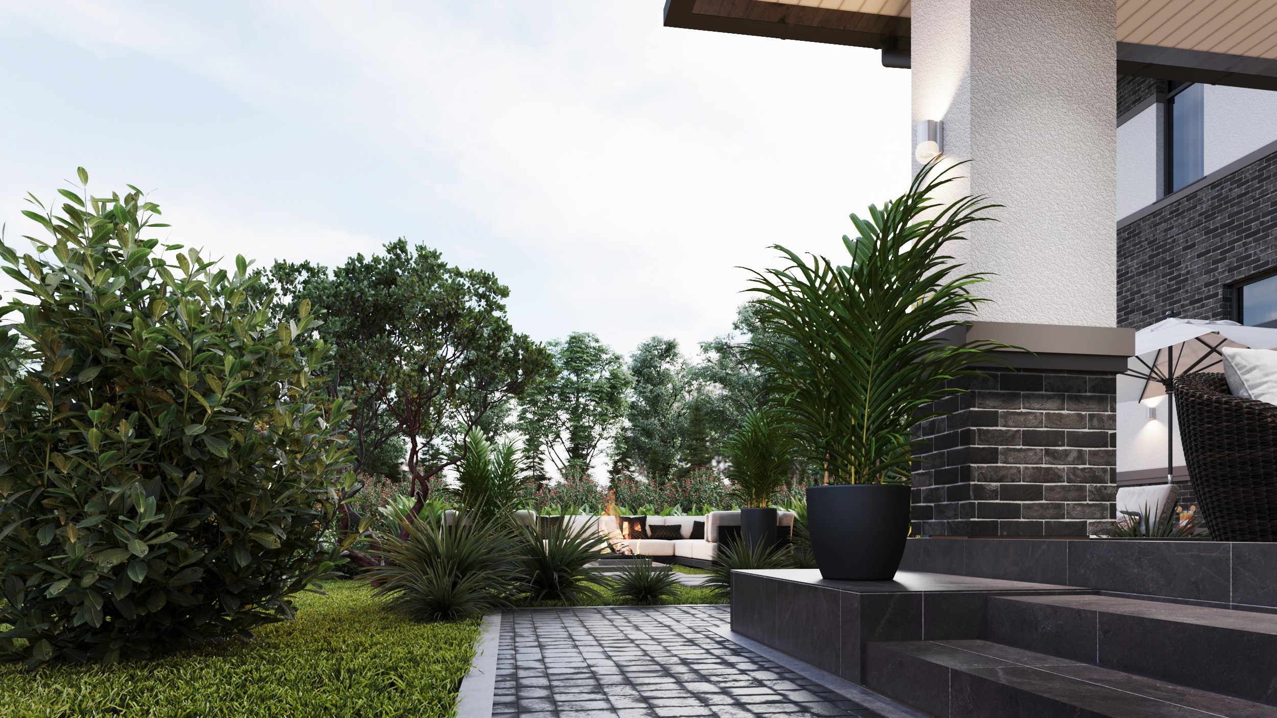 Красивый двухэтажный дом в современном, очень теплом стиле, общей площадью 240 кв.м. Архитектор Вера Каракезиди