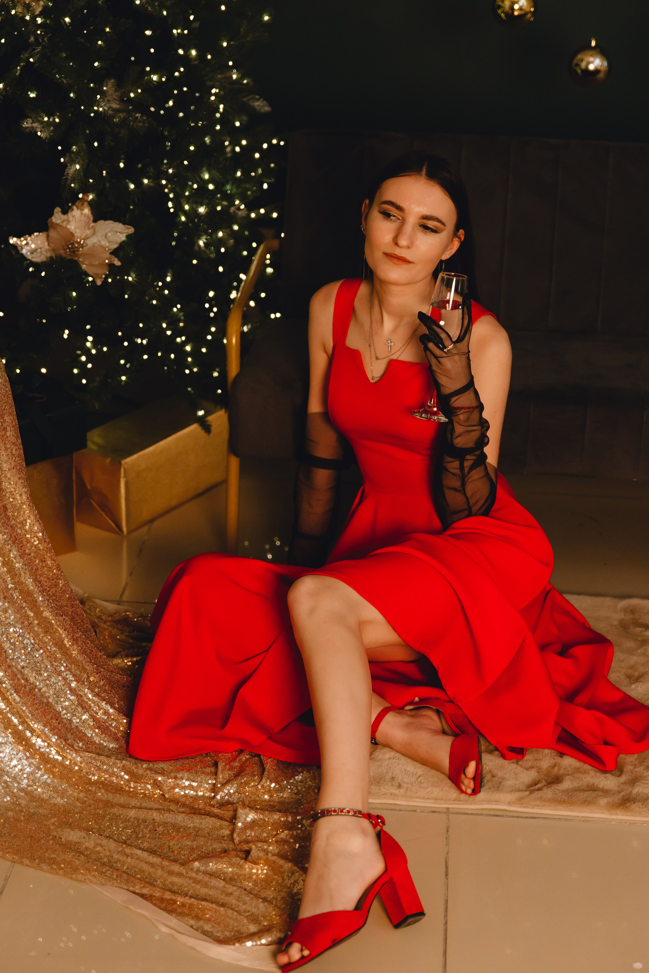 Лера. Индивидуальная новогодняя фотосессия. Фотограф во Владивостоке. Юрганова Анна