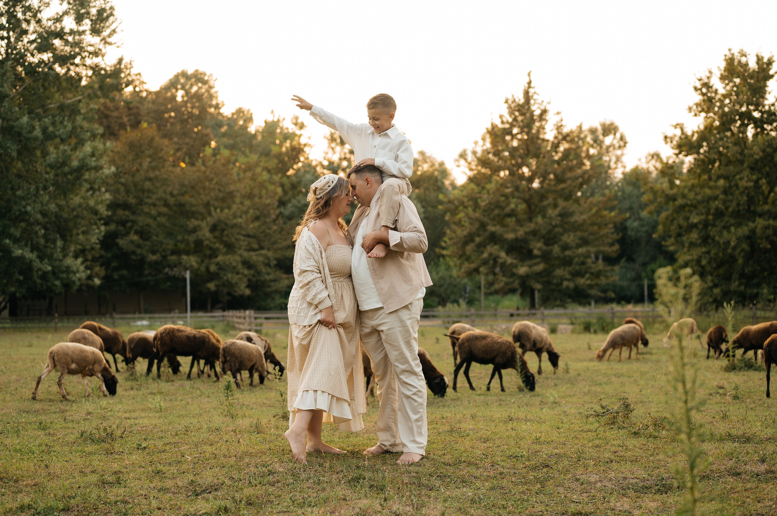 Семейная фотосессия на ферме. Свадебный и семейный фотограф в Краснодаре Алина Мельник