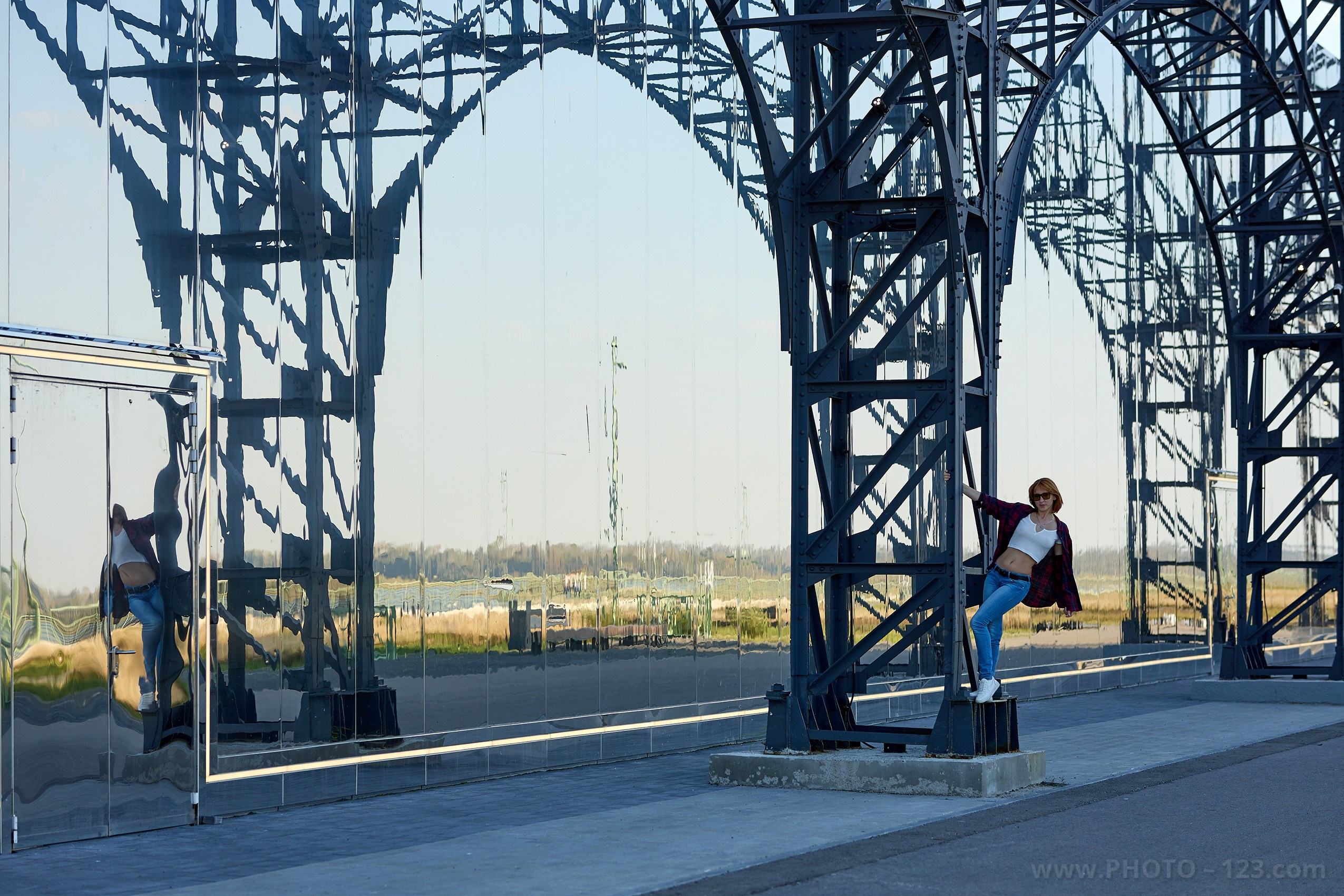 Stylish Redhead Woman in Urban Autumn, Nizhny Novgorod. Photographer, Retoucher & Graphic Designer @photo123pro