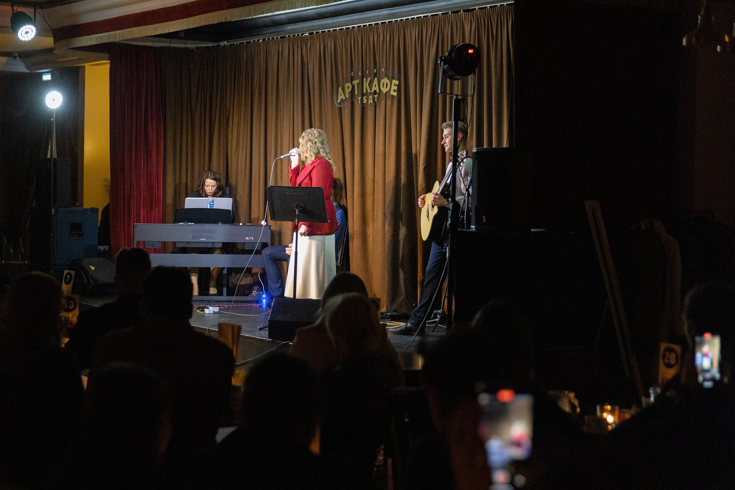 Выступление YOLO band в арт кафе. Фотограф Тюмень