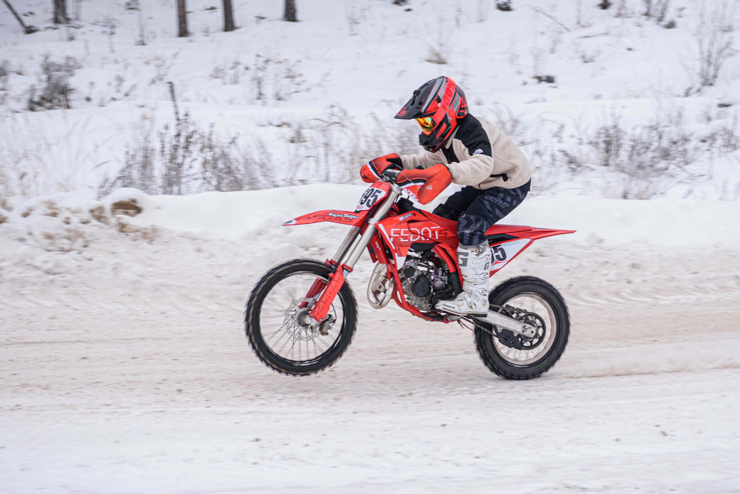 Мотокросс. Зима. Тренировка в Б.Козино. Мотофотограф в Нижнем Новгороде Динара Зуйкова