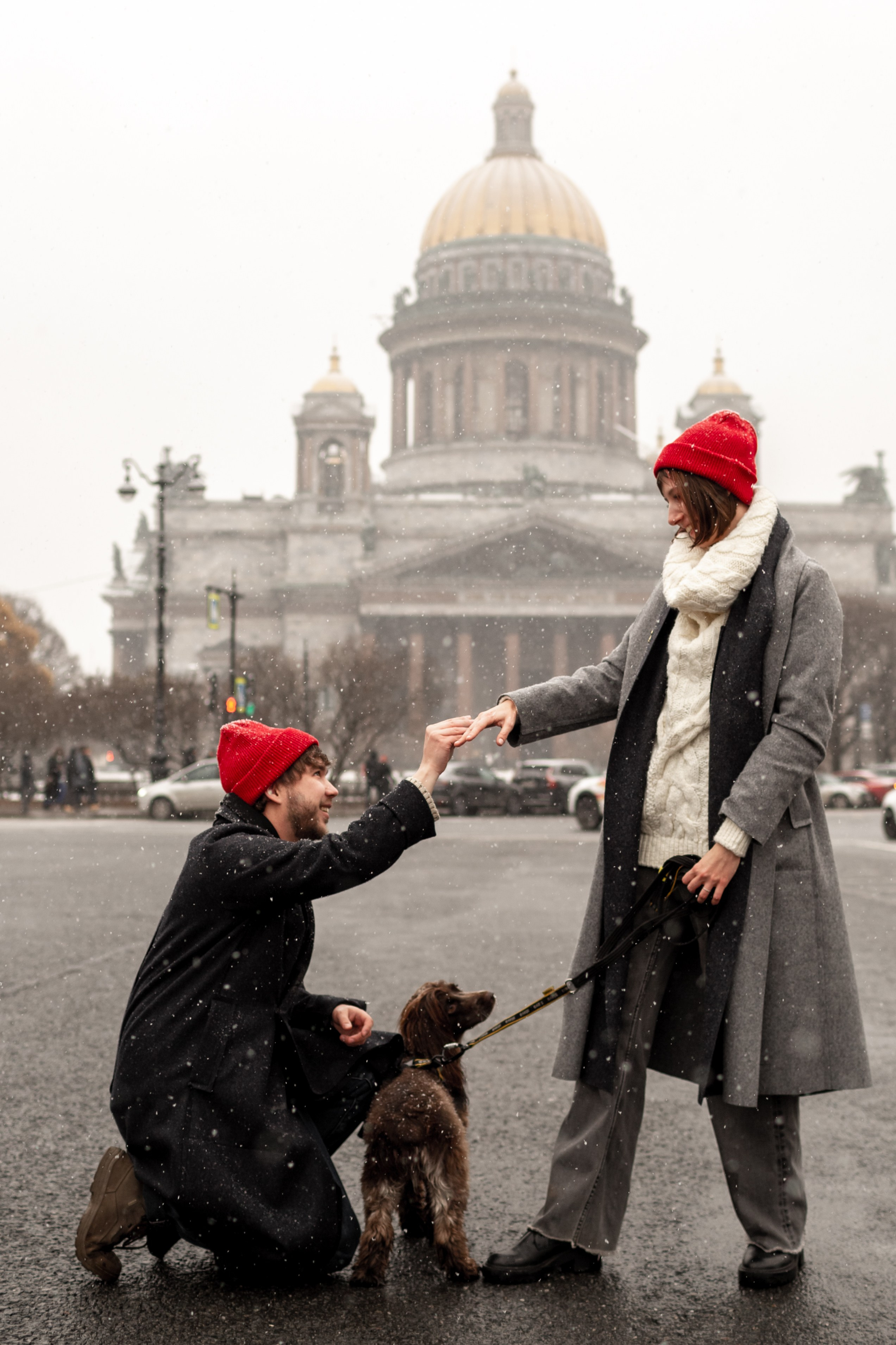 Предложение руки и сердца на фотопрогулке love story.