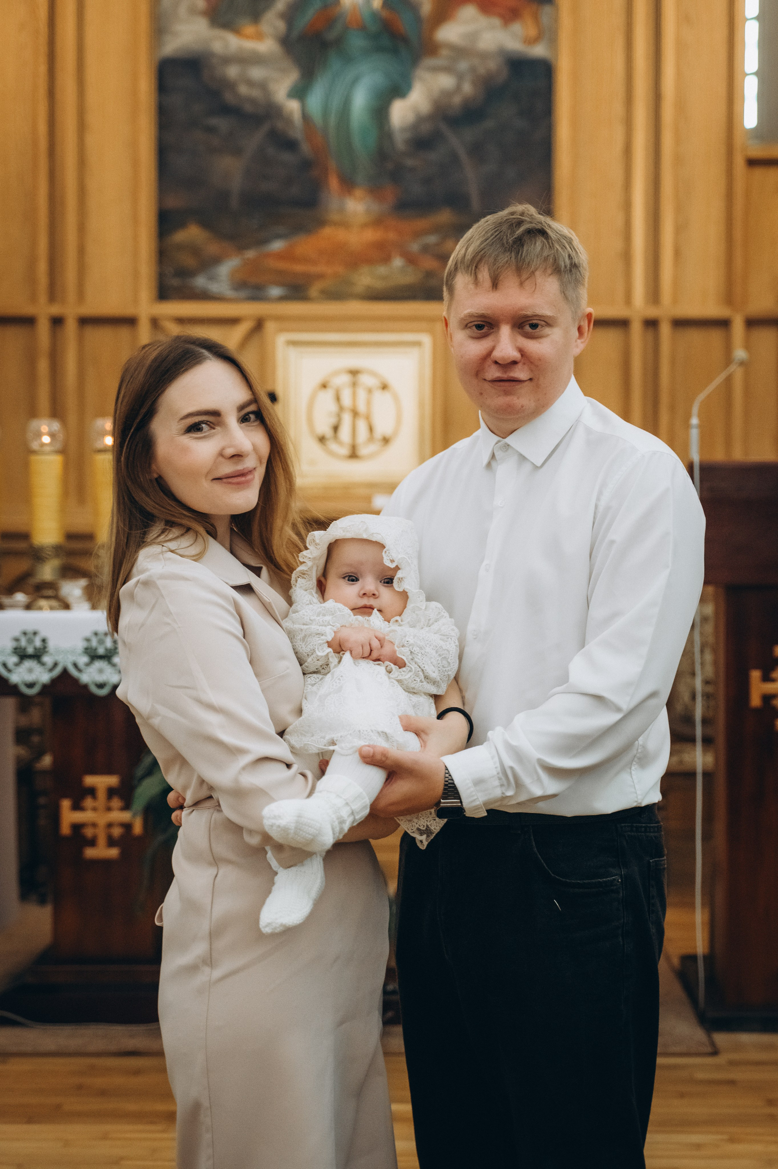 Крещение Эмили (Золотогорский костёл Пресвятой Троицы). Семейный фотограф в Минске Дарья Дреко