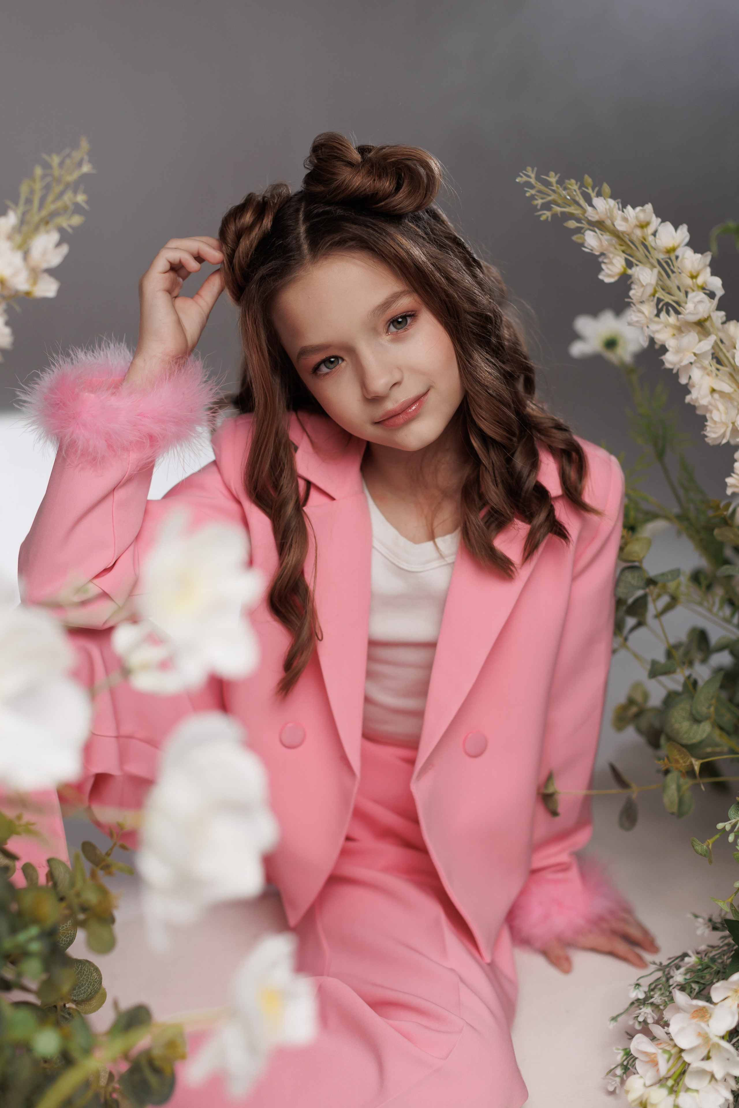 Съемка с цветами для модельного агентства. Анна Демидец — фотограф и маркетолог в Новошахтинске, Шахтах и Ростове-на-Дону