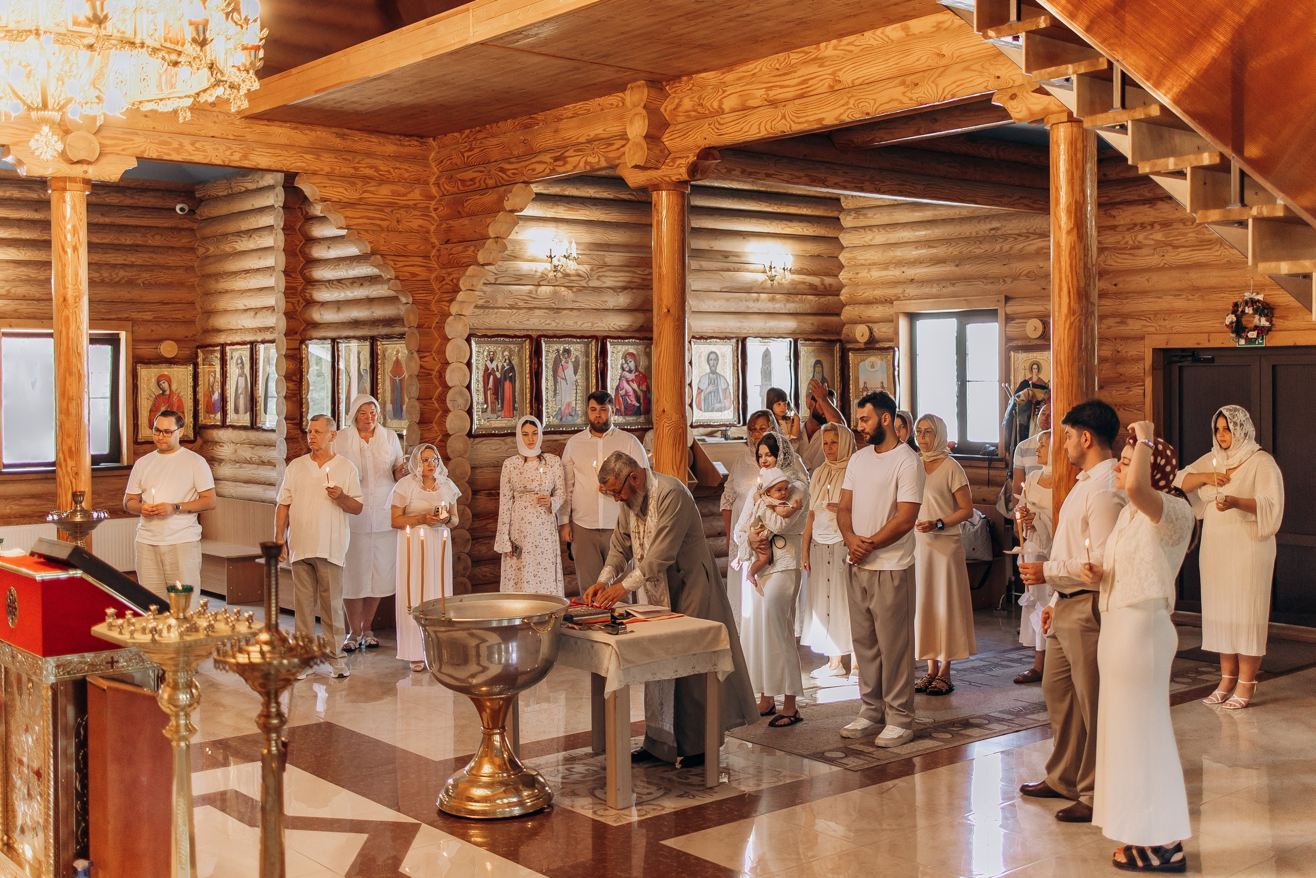 Таинство Крещения Татии. Семейный фотограф в Краснодаре Храмова Анна