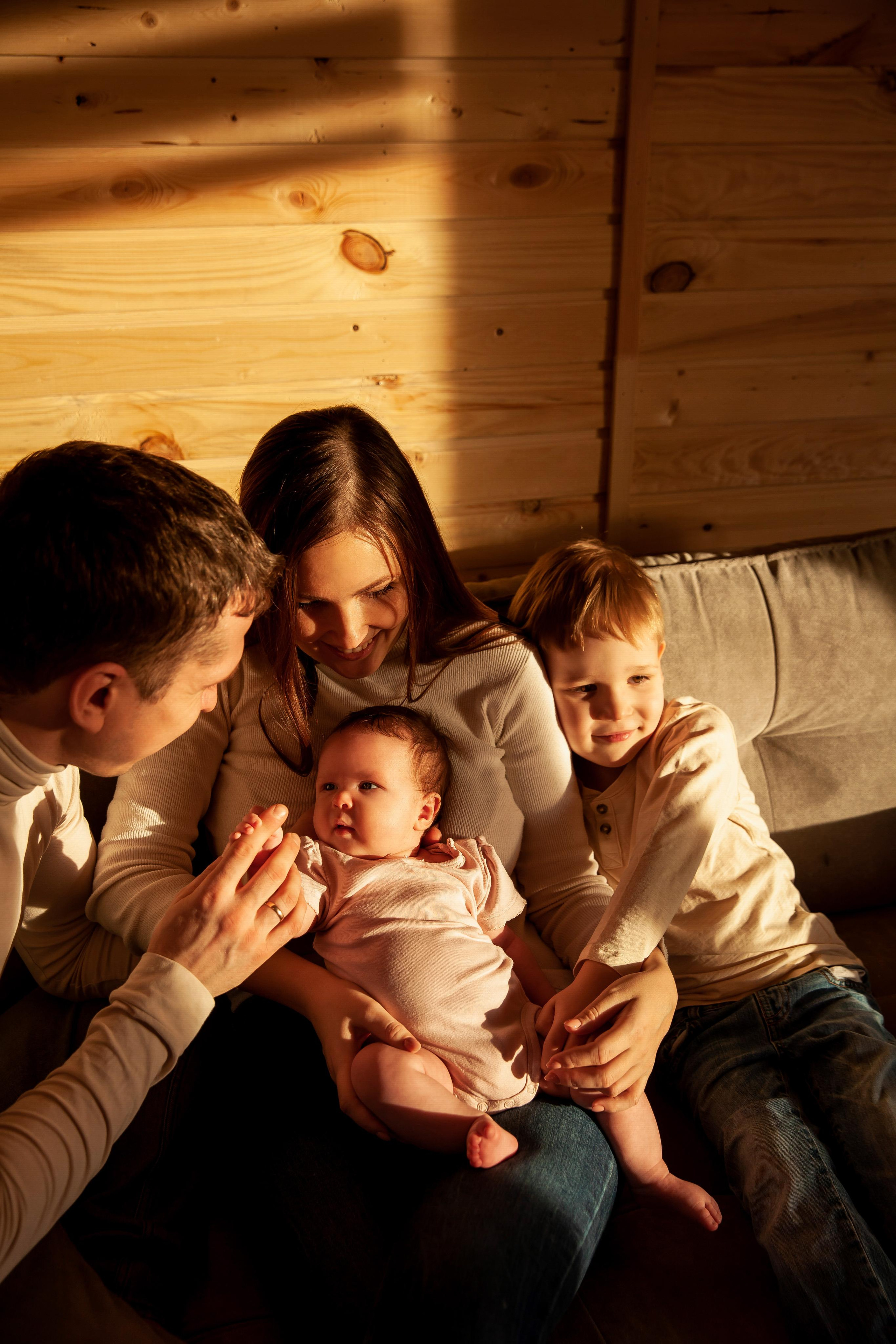 Катя, Влад, Максим и Настя. Семейный фотограф в Екатеринбурге и Красноуфимске Евгения Лягаева