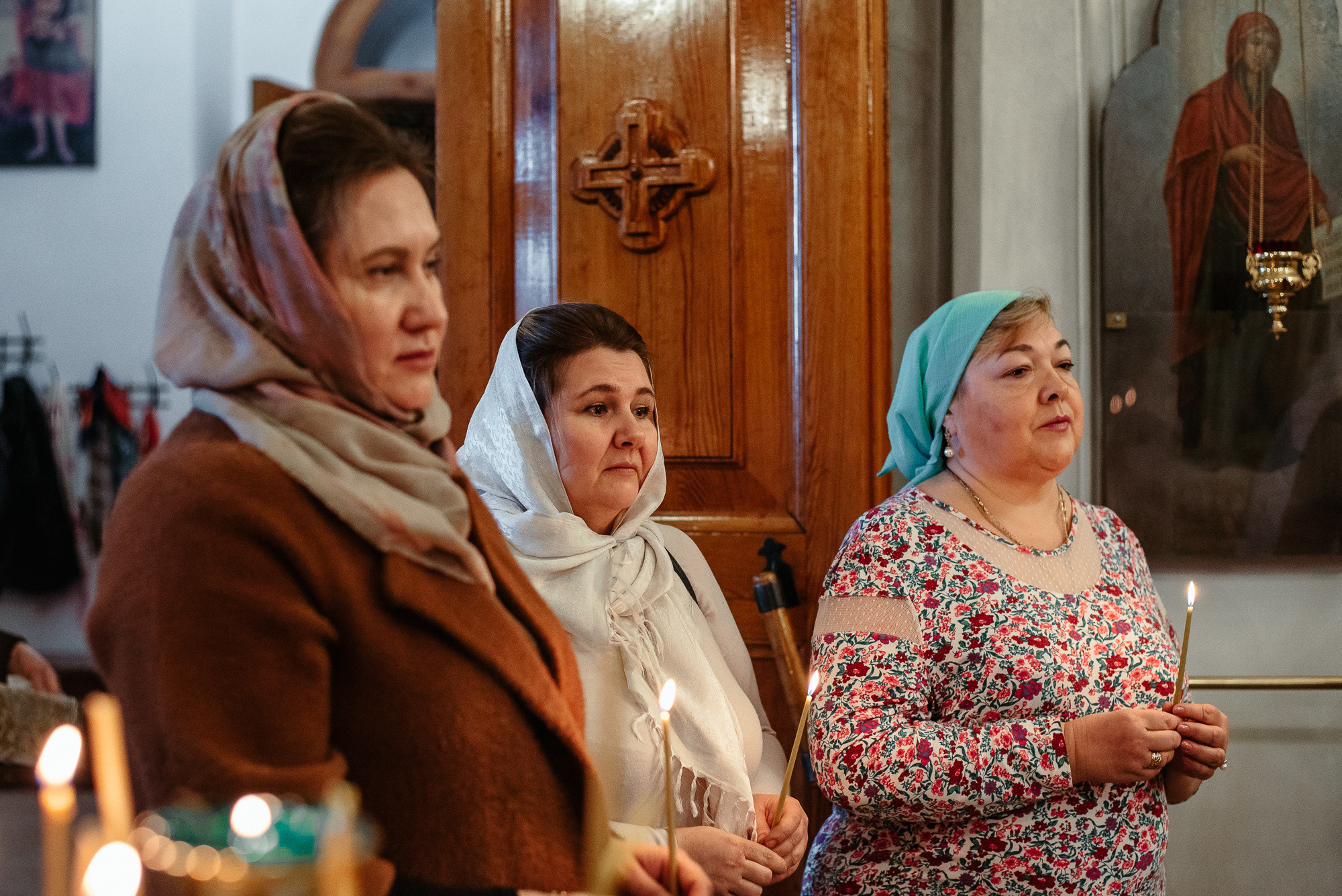 Крещение в Храме Преподобного Сергия Радонежского в Бусинове. Семейный фотограф в г.Москве Катя Норм