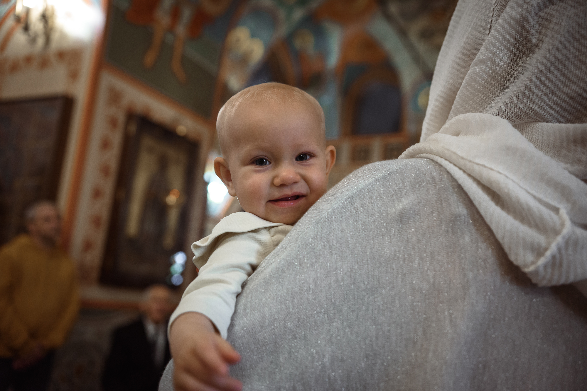 Крещение в Храме Казанской иконы Божией Матери в Котельниках. Семейный фотограф в г.Москве Катя Норм