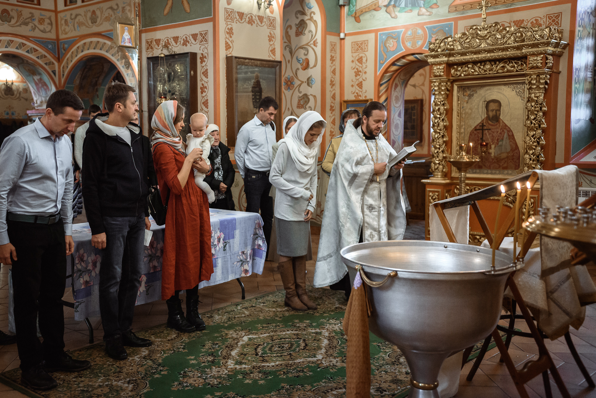 Крещение в Храме Казанской иконы Божией Матери в Котельниках. Семейный фотограф в г.Москве Катя Норм