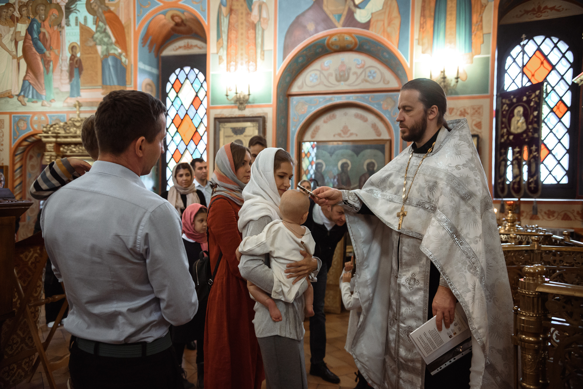 Крещение в Храме Казанской иконы Божией Матери в Котельниках. Семейный фотограф в г.Москве Катя Норм