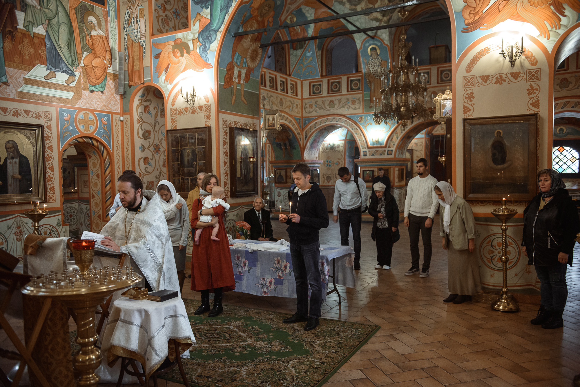 Крещение в Храме Казанской иконы Божией Матери в Котельниках. Семейный фотограф в г.Москве Катя Норм