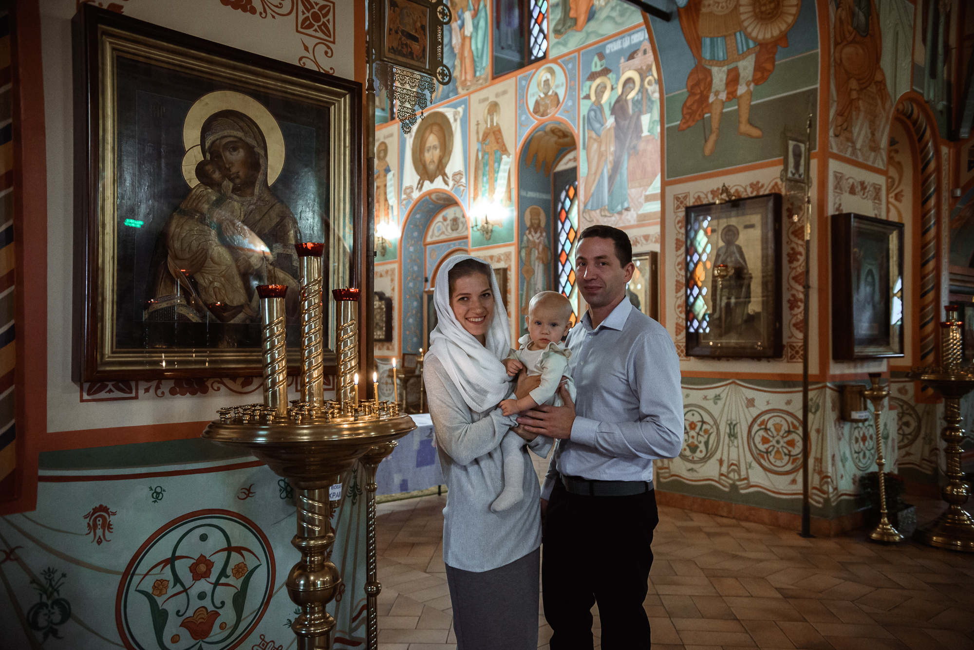 Крещение в Храме Казанской иконы Божией Матери в Котельниках. Семейный фотограф в г.Москве Катя Норм