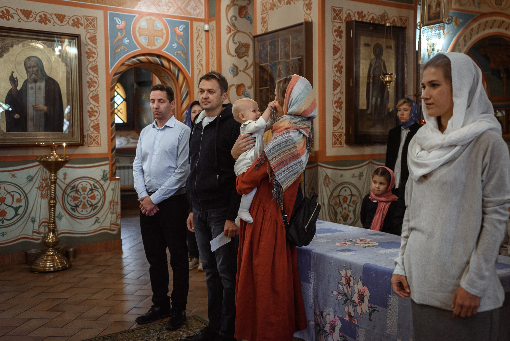 Крещение в Храме Казанской иконы Божией Матери в Котельниках. Семейный фотограф в г.Москве Катя Норм