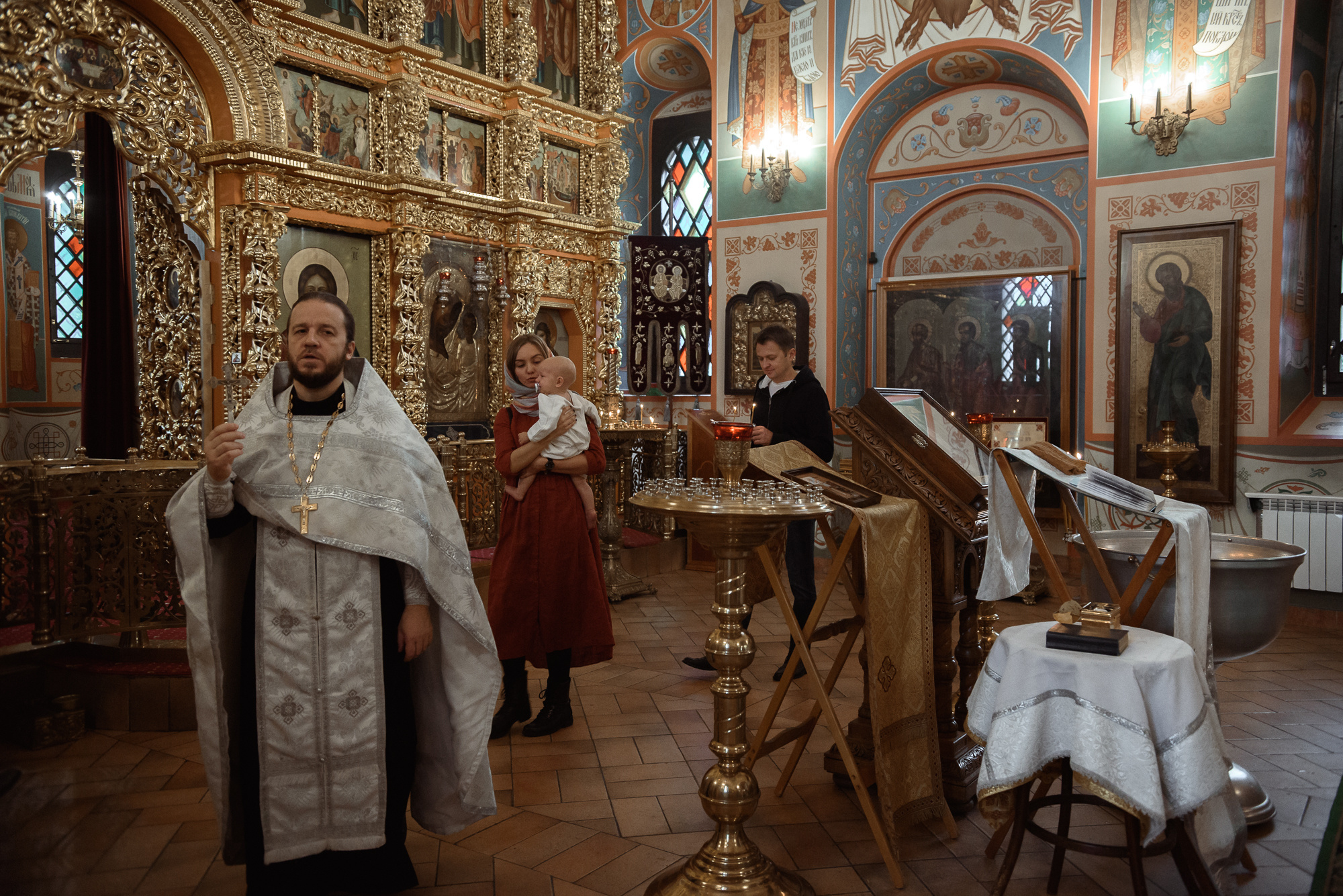 Крещение в Храме Казанской иконы Божией Матери в Котельниках. Семейный фотограф в г.Москве Катя Норм
