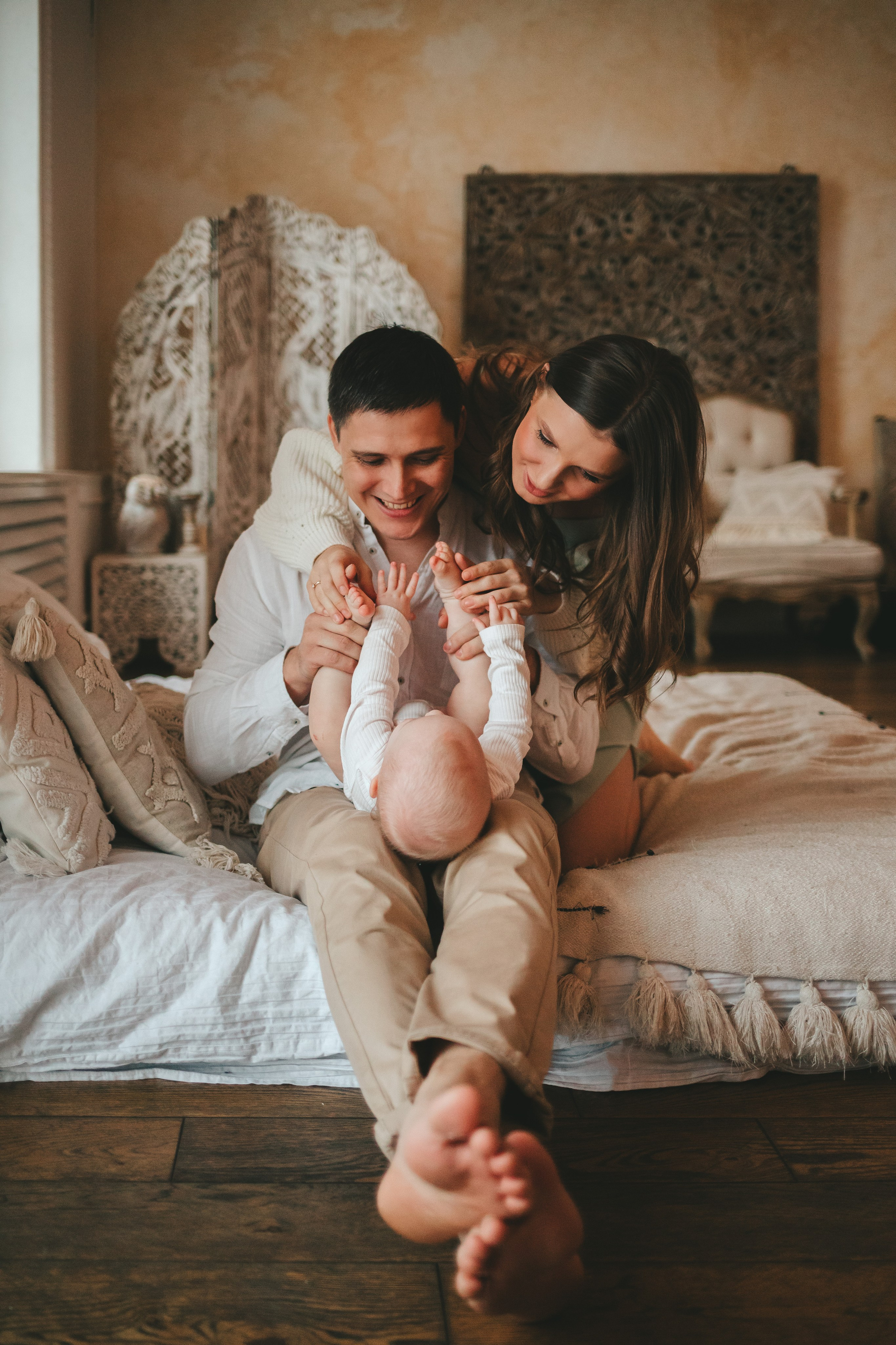 Дима, Аня и Алиса. Семейный lifestyle фотограф в Санкт-Петербурге Людмила Пахомова