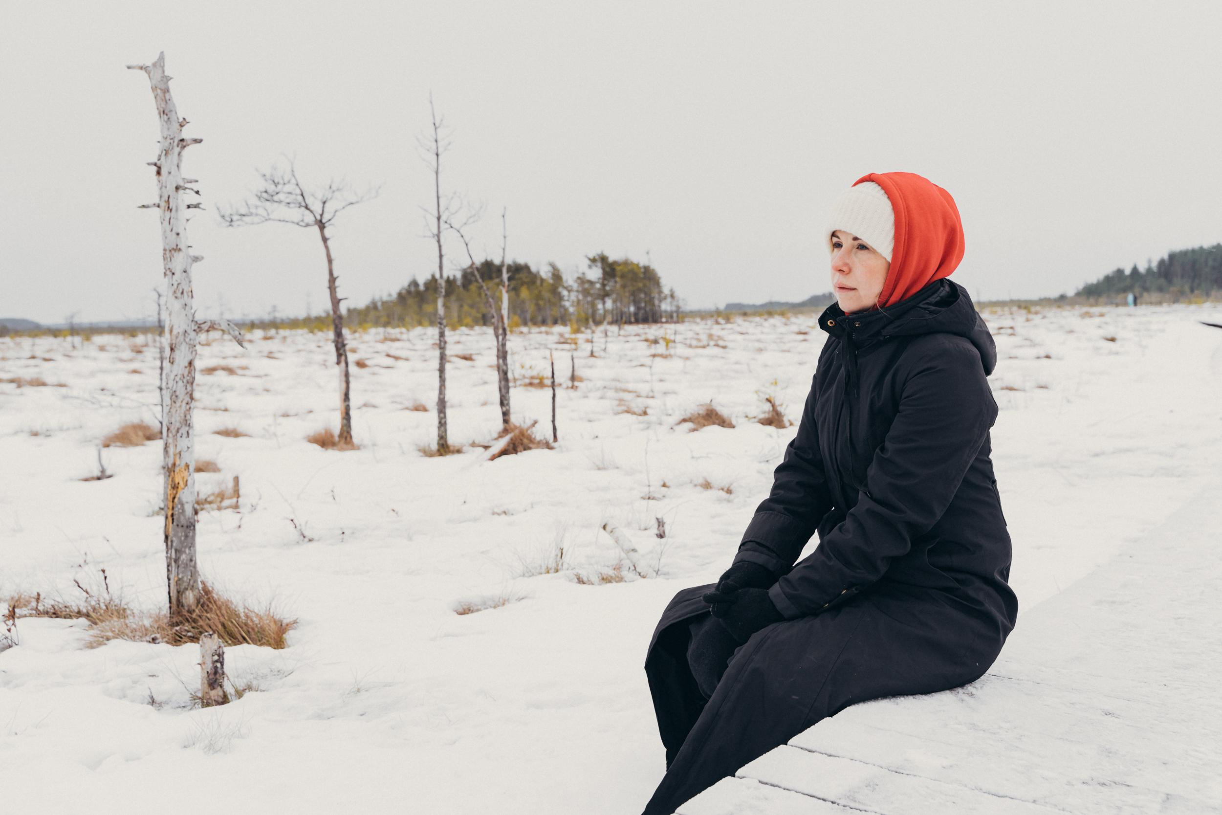 Съемка на Сестрорецком болоте. Фотограф Анастасия Арланцева
