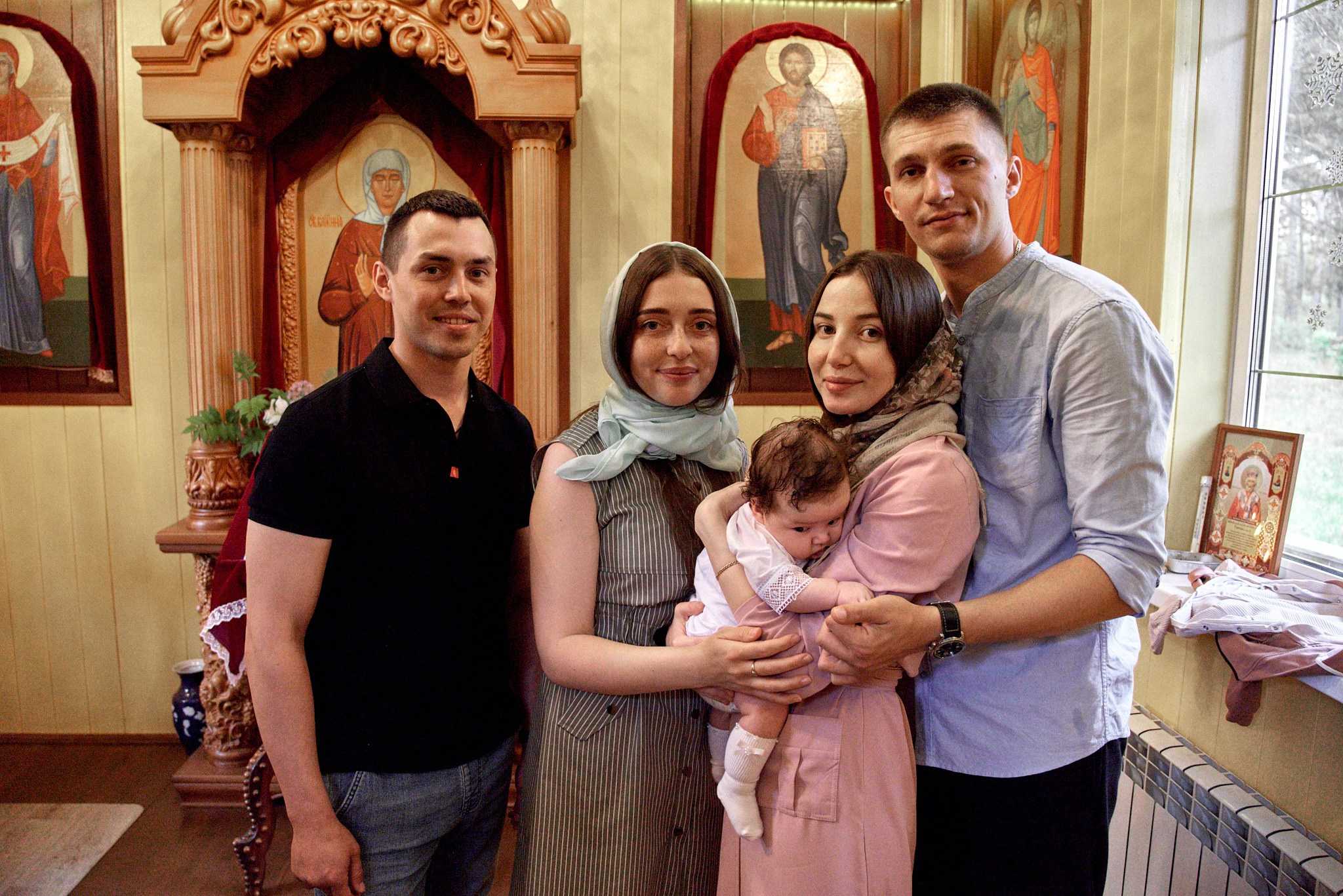 Фотосессия крещение Варвары