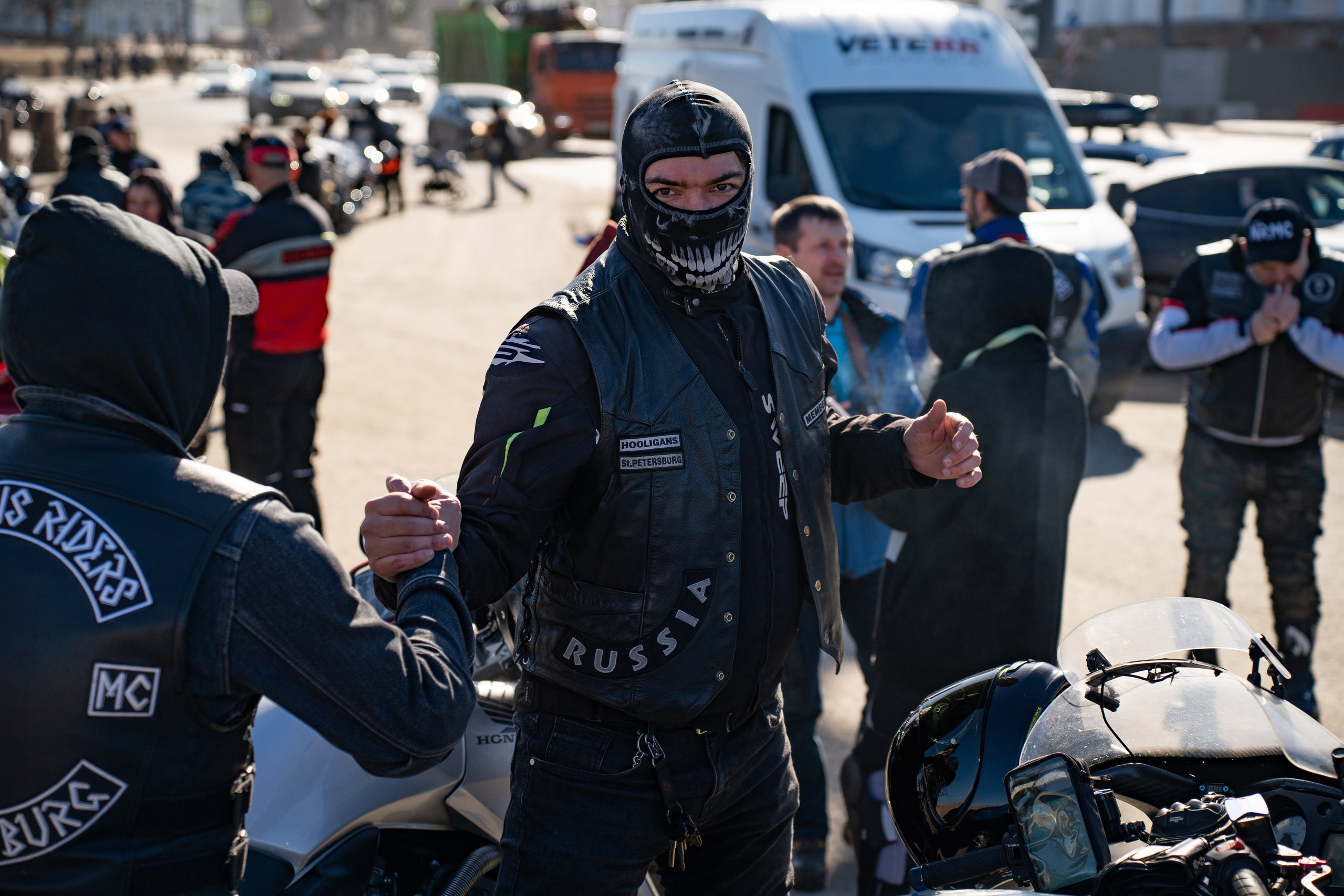 Весенний прохват мотоклуба Normans Riders MC. Концертный и репортажный фотограф в Санкт-Петербурге Слава Пахомов