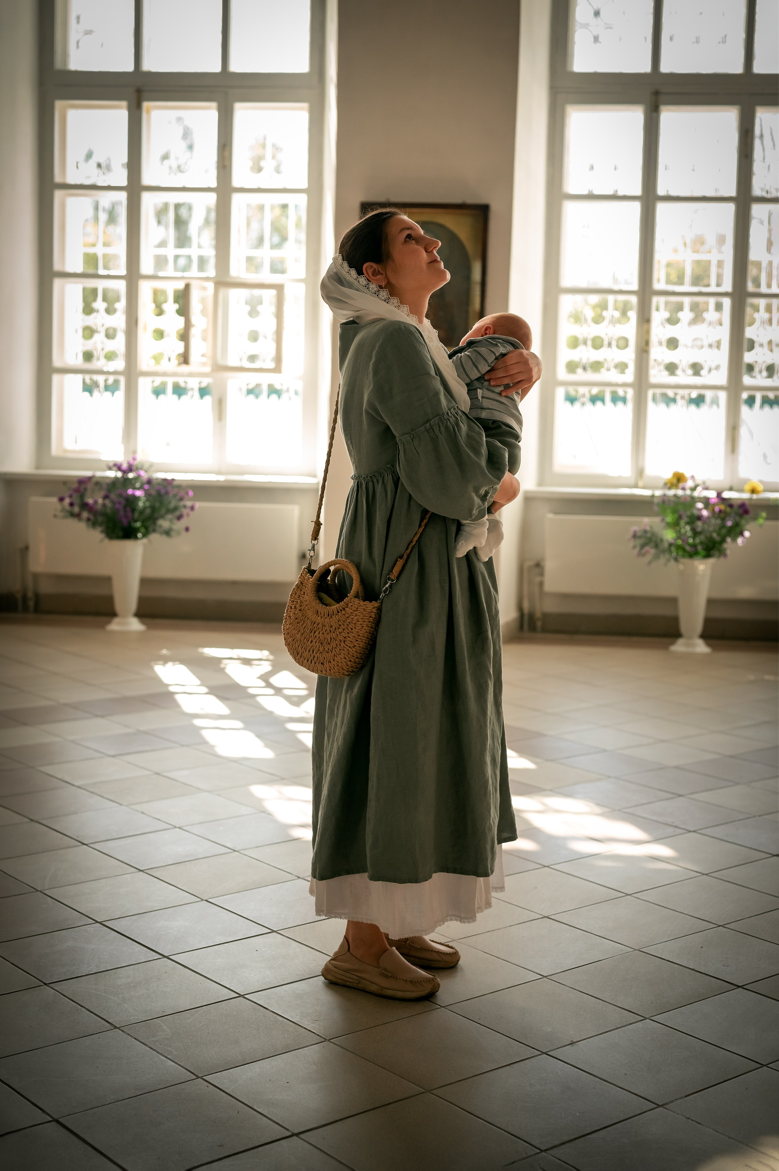 Таинство крещения. Фотограф новорождённых, семейный, школьный в городе Калуге Евгения