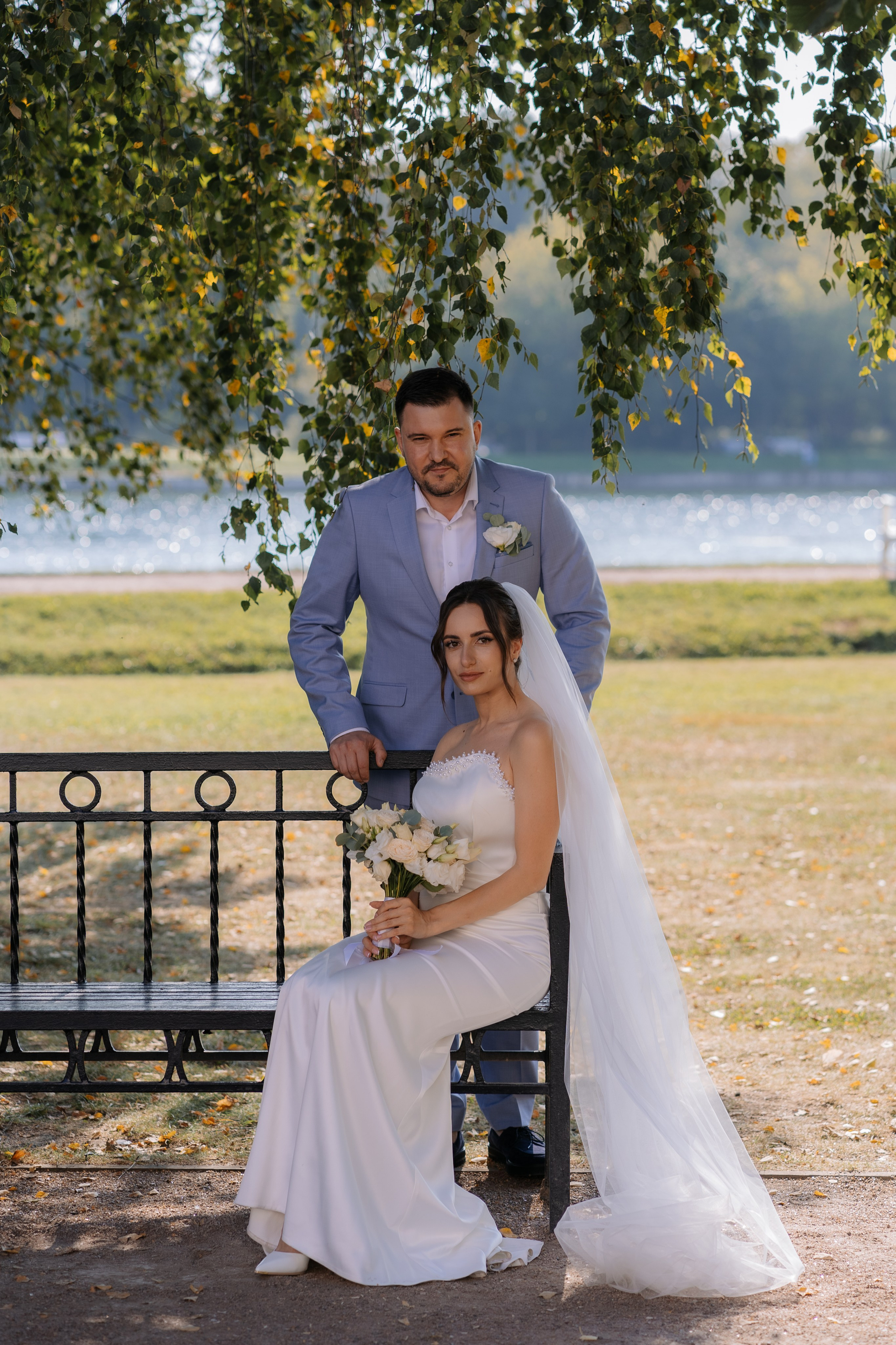 Свадебная фотосессия в Москве, парк Кусково. Свадебный фотограф в Москве Анна Полушина