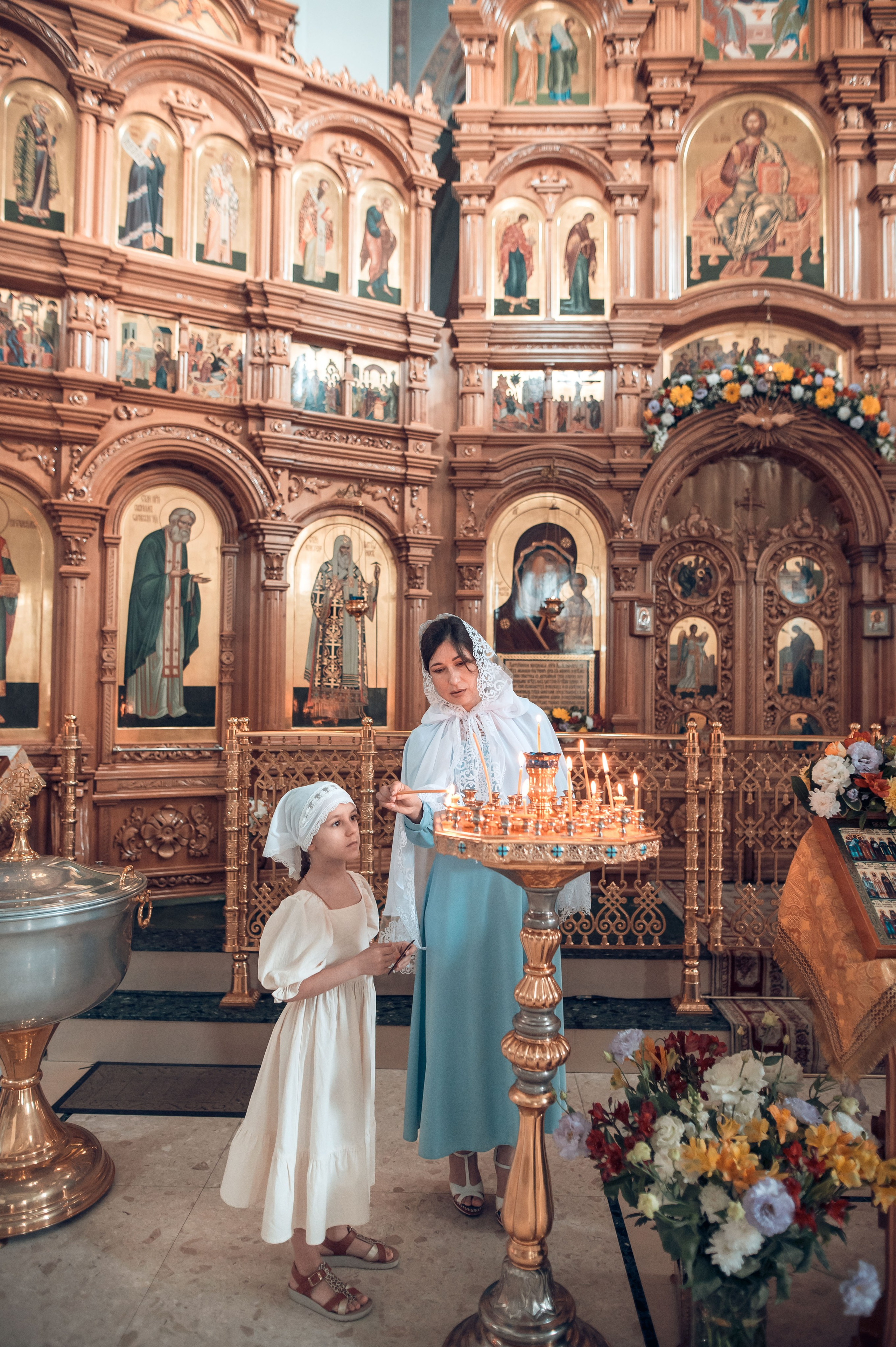 Таинство крещения Екатерины в Свято-Казанском храме. Фотограф на Таинство Венчания и Крещения в Краснодаре Абрамова Людмила