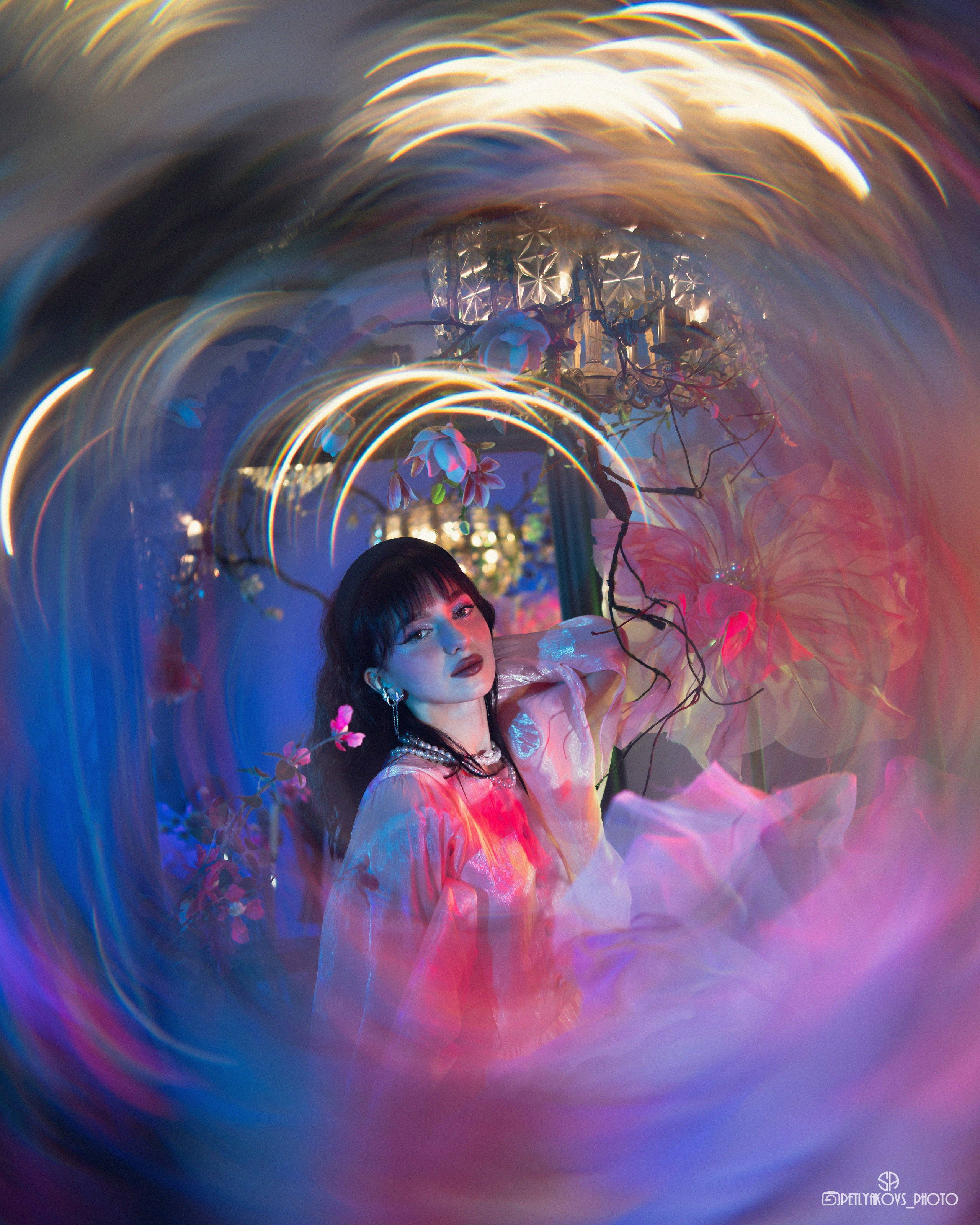 Фотосессия с цветами Грузия