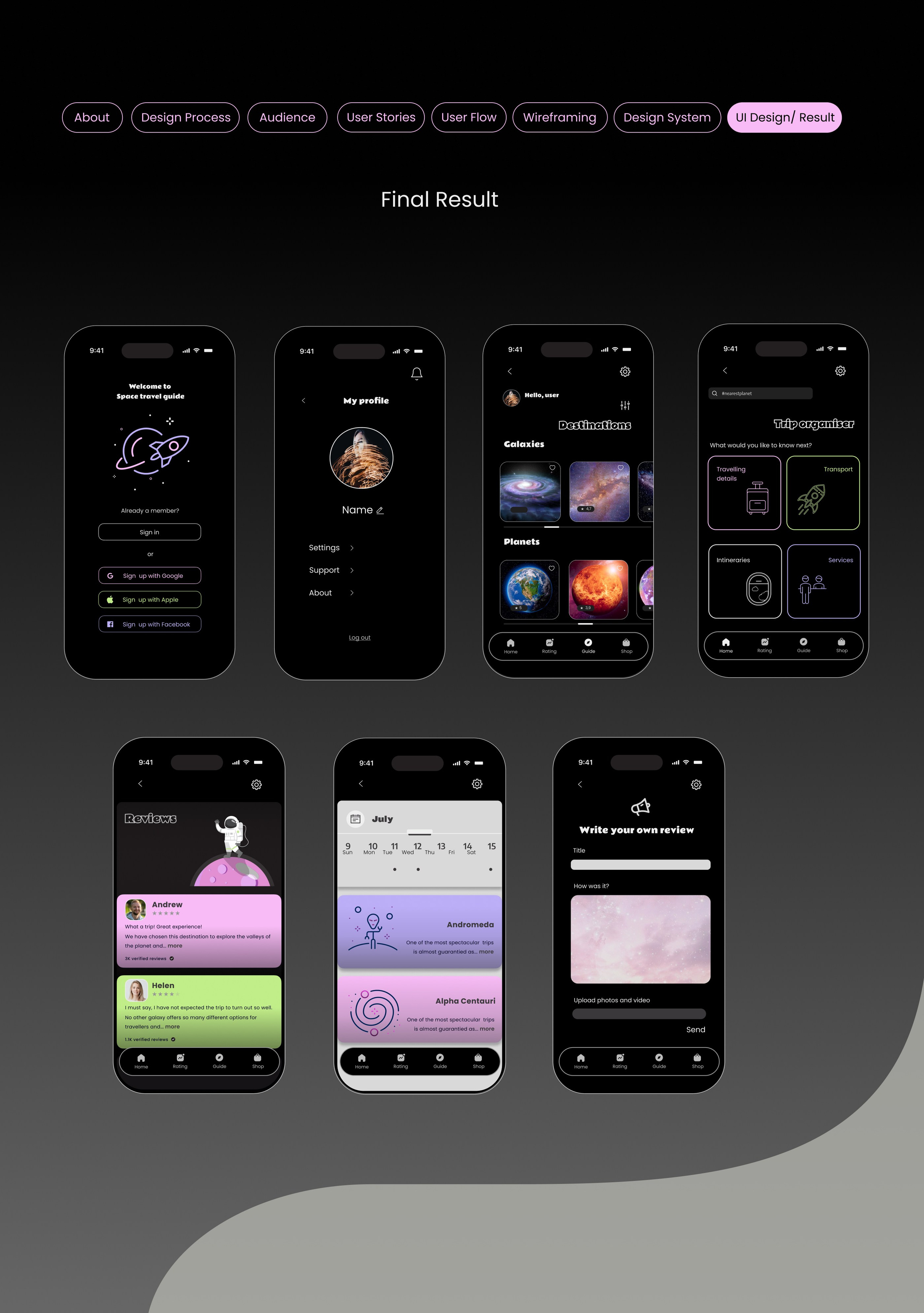 Space Travel. Sia Levine Design