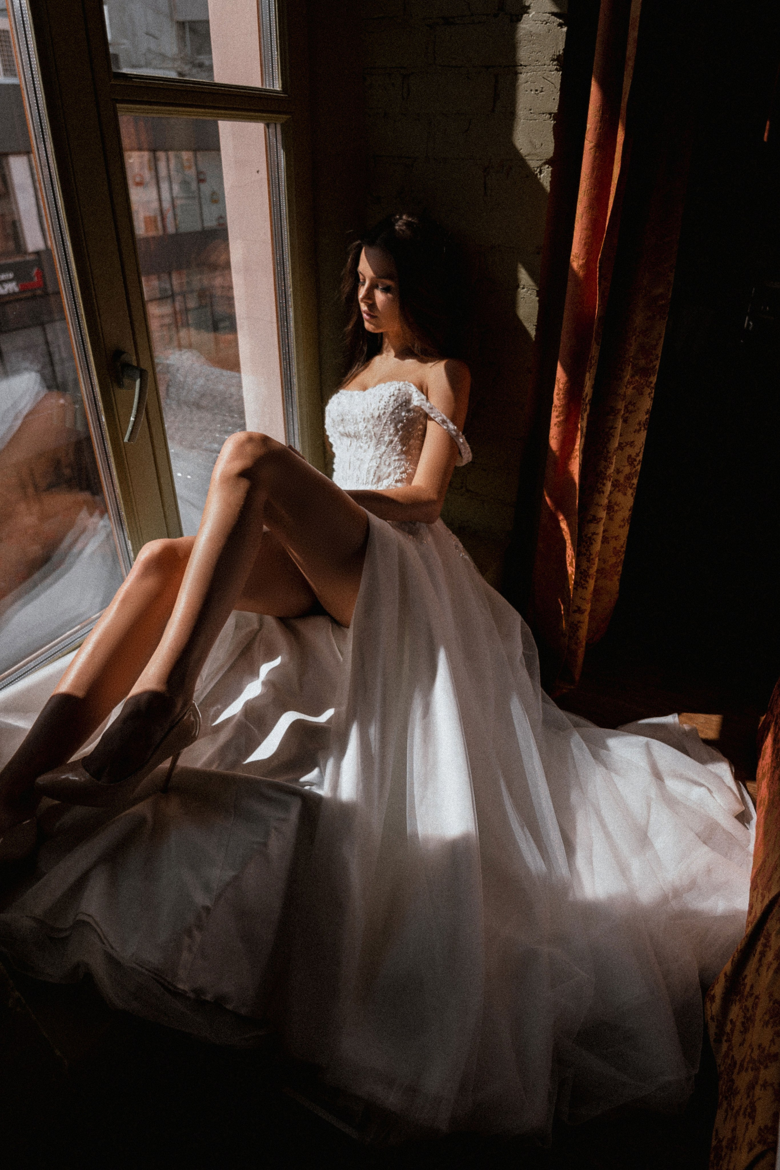 Фотосессия в образе «утро невесты» для Анастасии. Свадебный и портретный фотограф Клипа Максим